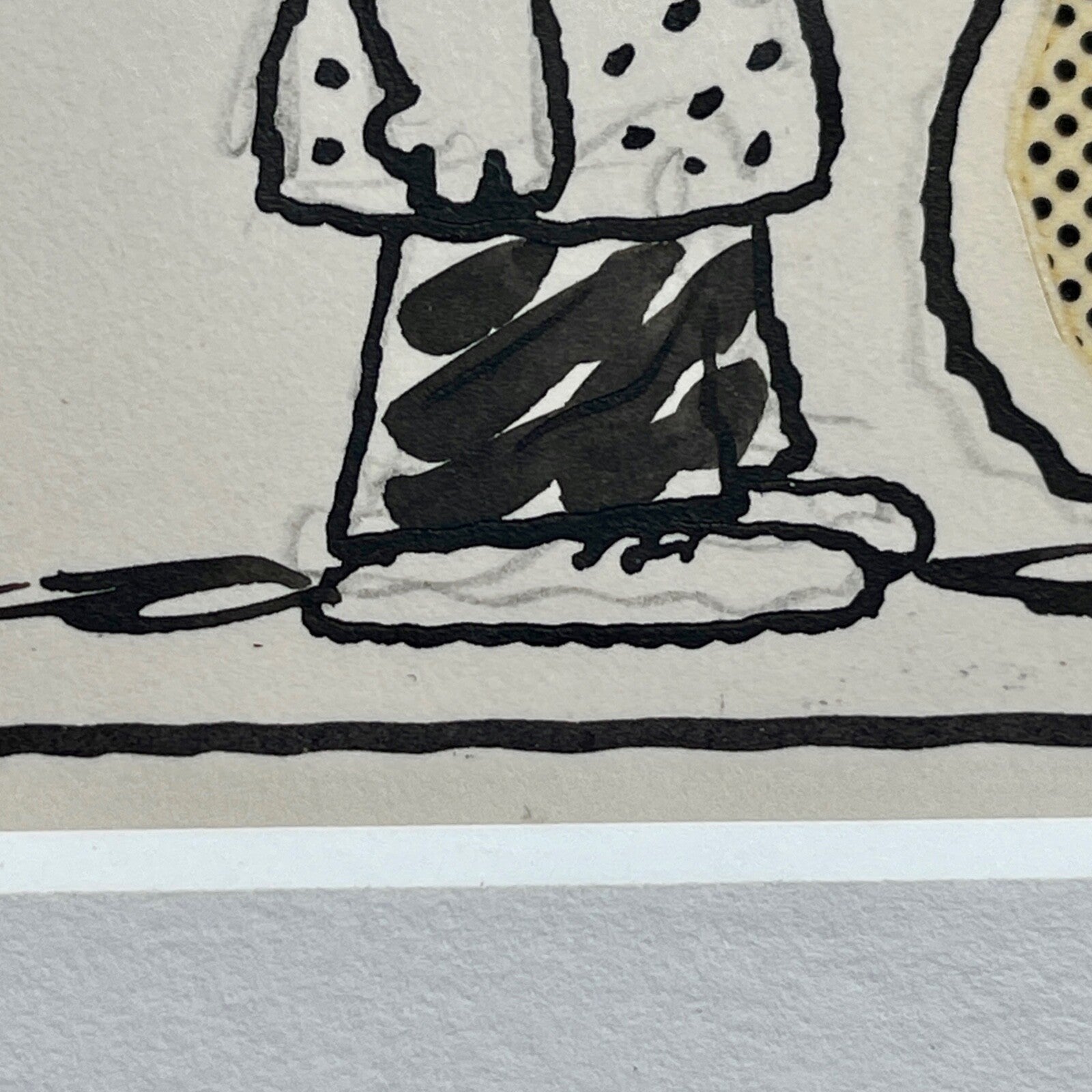 CHARLES SCHULZ * Original Drawn CHARLIE BROWN Artwork Comic Strip * Un Signed