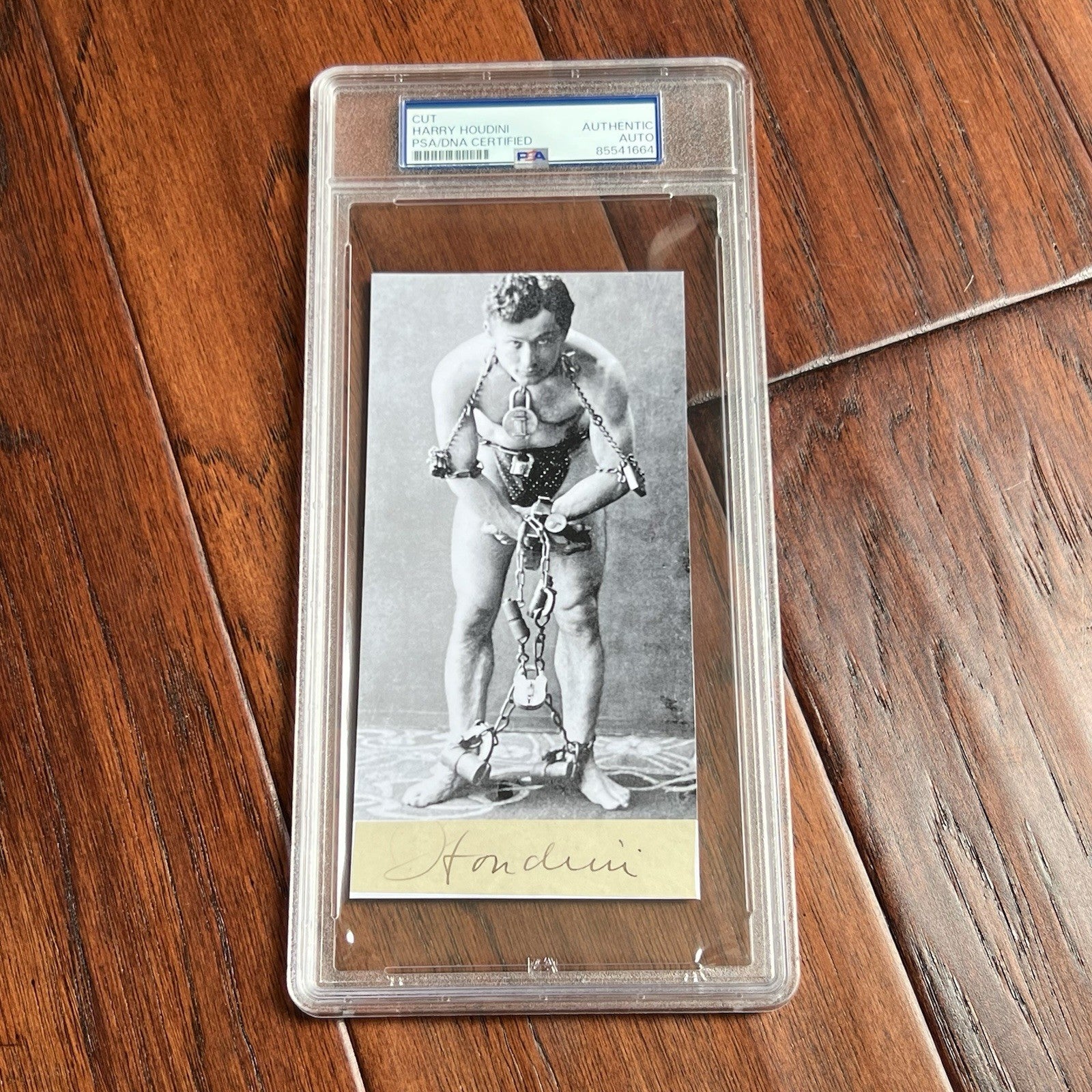 HARRY HOUDINI * PSA/DNA * Autograph Cut Signature CUSTOM CARD Signed