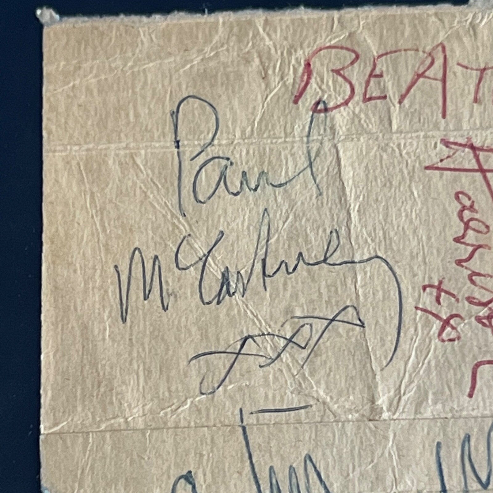 THE BEATLES * PSA * Autograph Page FULL SET Signed * John Lennon Paul McCartney