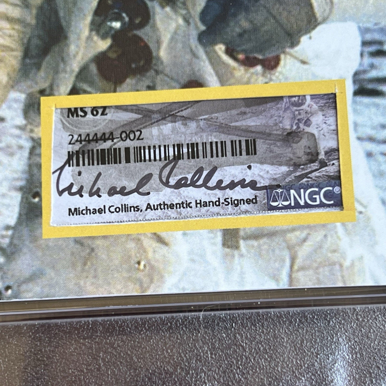 MICHAEL COLLINS * PSA * Signed CUSTOM CARD Unused NGC Label AUTOGRAPH Apollo 11