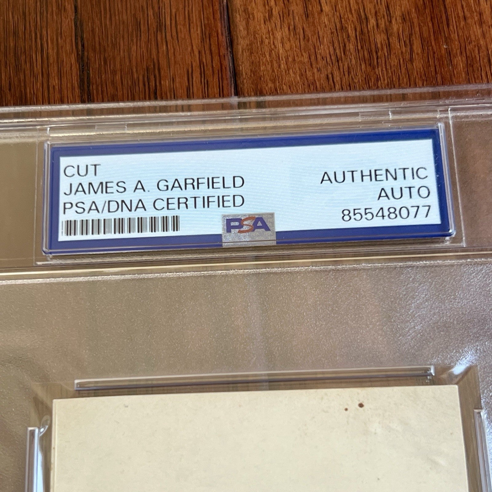 JAMES A. GARFIELD * PSA * Autograph Cut Signature Signed President