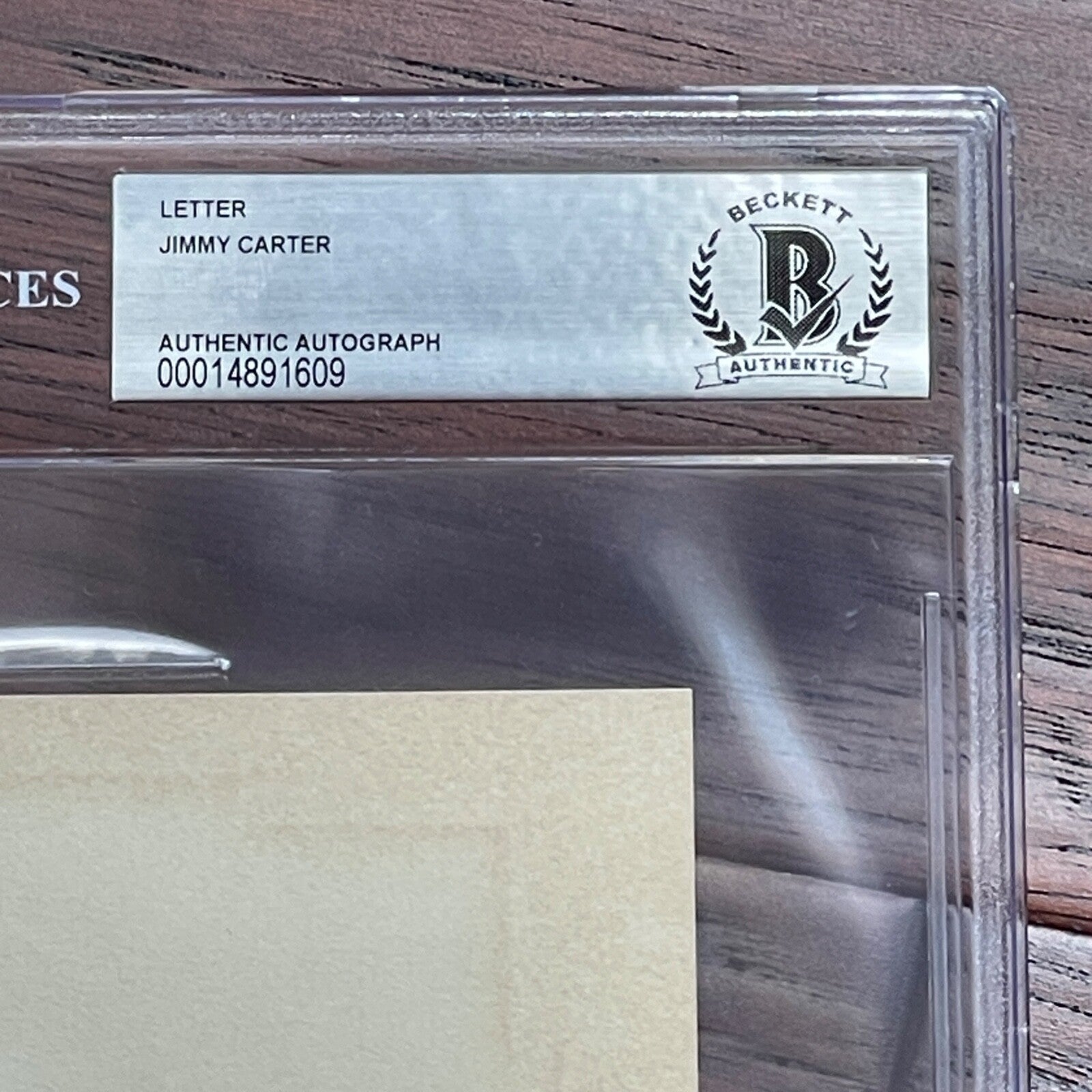 JIMMY CARTER * BAS * Autograph Letter to JOHN KENNEDY Signed * 1997