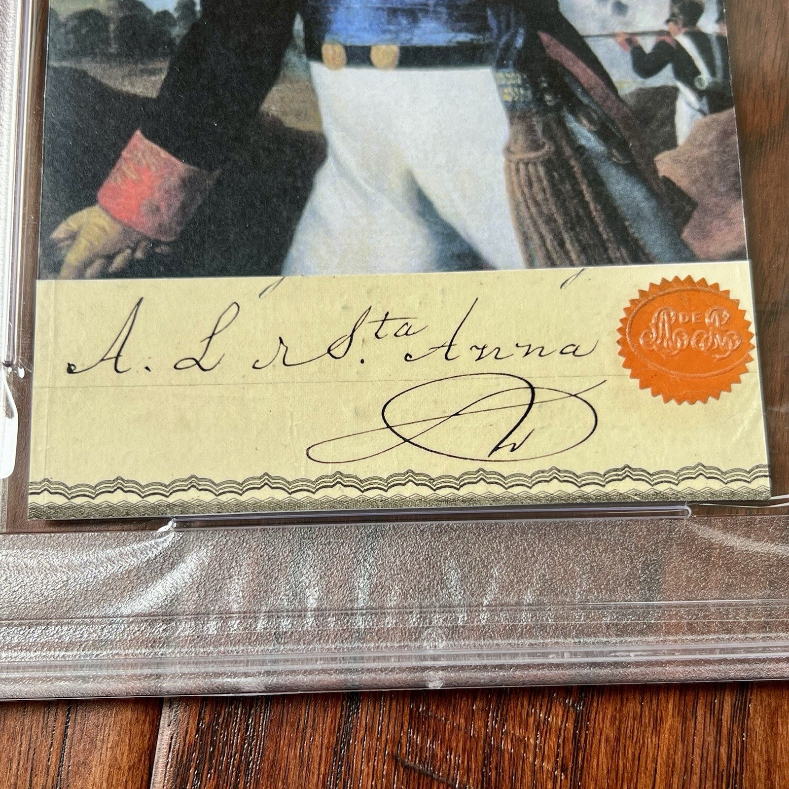 ANTONIO LOPEZ DE SANTA ANNA * PSA * Autograph Cut Signature ALAMO Signed