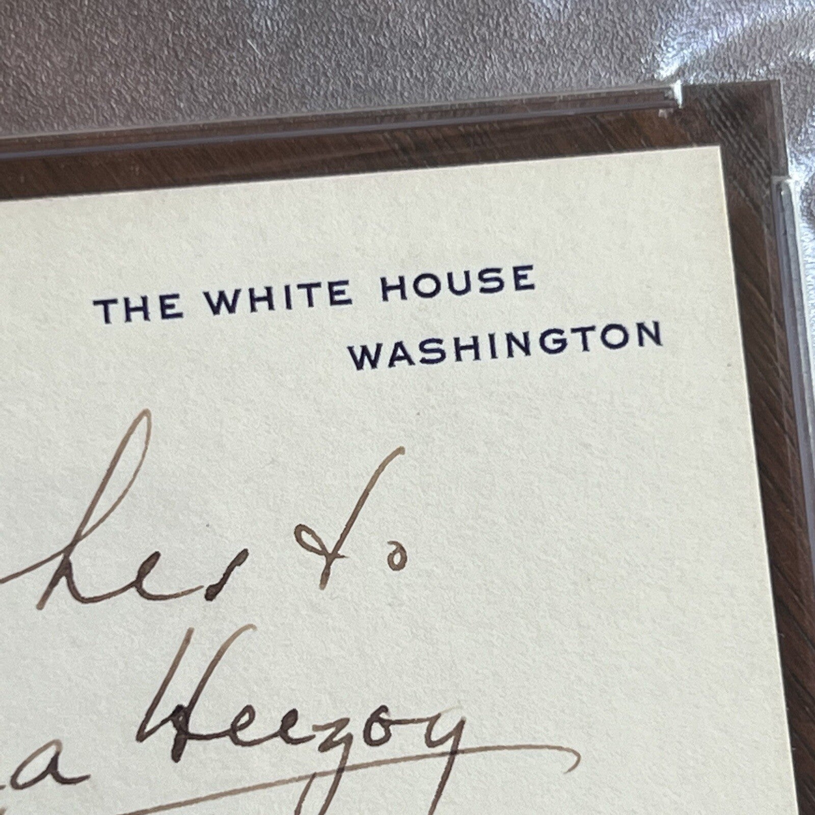 HARRY TRUMAN * PSA * Autograph White House Card AS PRESIDENT Signed Slabbed