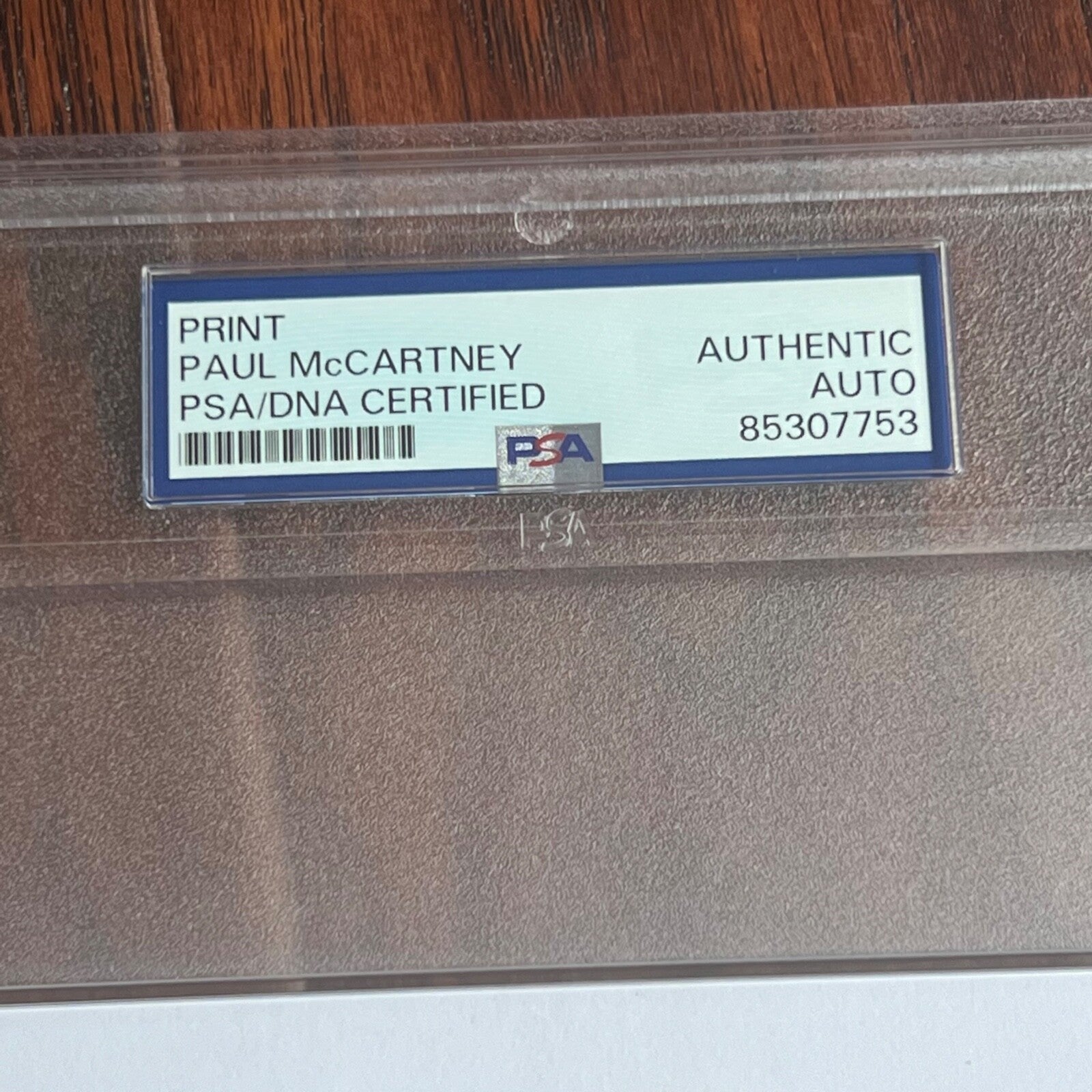 PAUL MCCARTNEY * PSA/DNA * "Yesterday" Song Autograph Souvenir Signed * Beatles