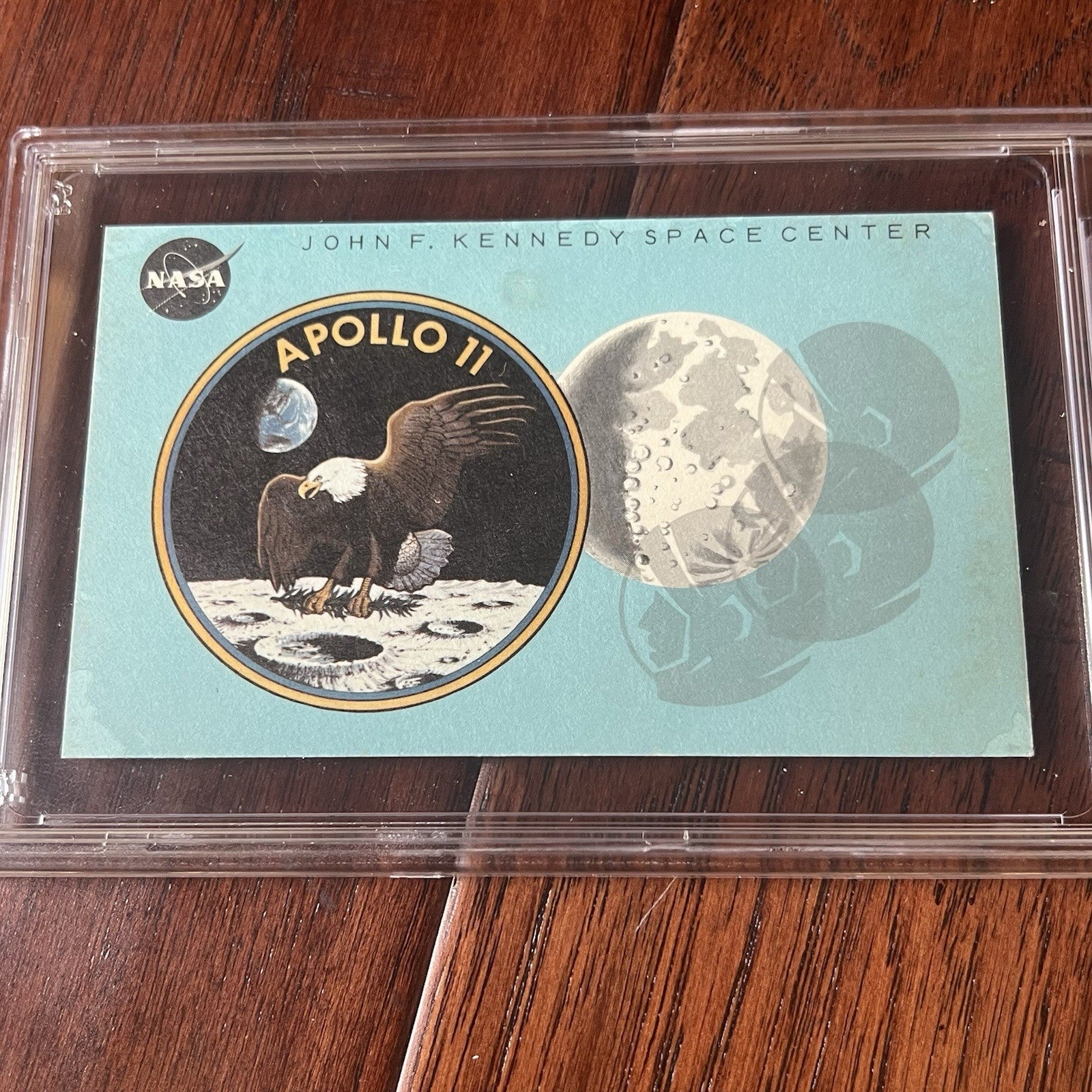 APOLLO 11 * PSA * NASA Blue VIP LAUNCH PASS 1969 Moon Landing Ticket Kennedy KSC