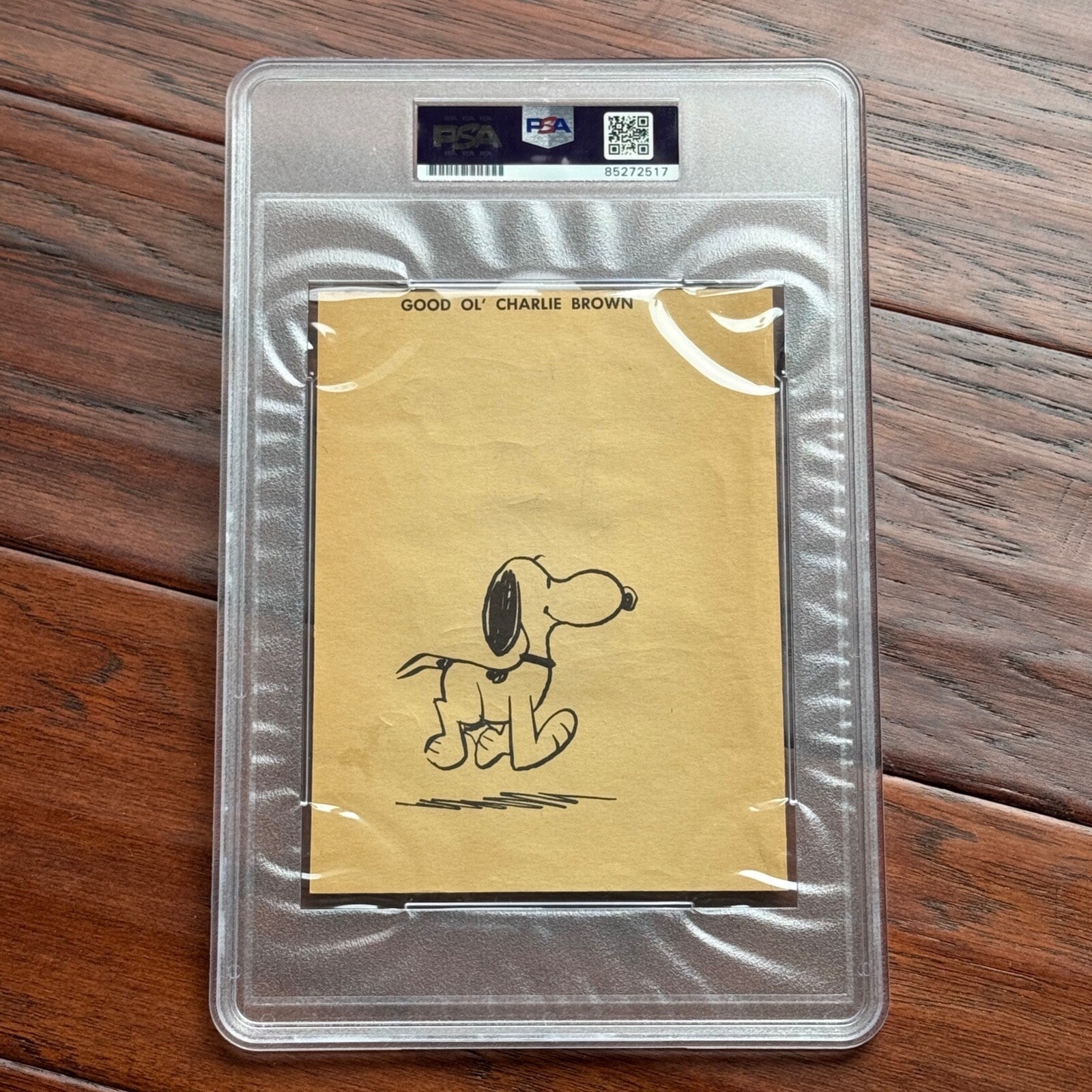 CHARLES M SCHULZ * PSA * Autograph SNOOPY Hand-Drawn Artwork Signed * PEANUTS