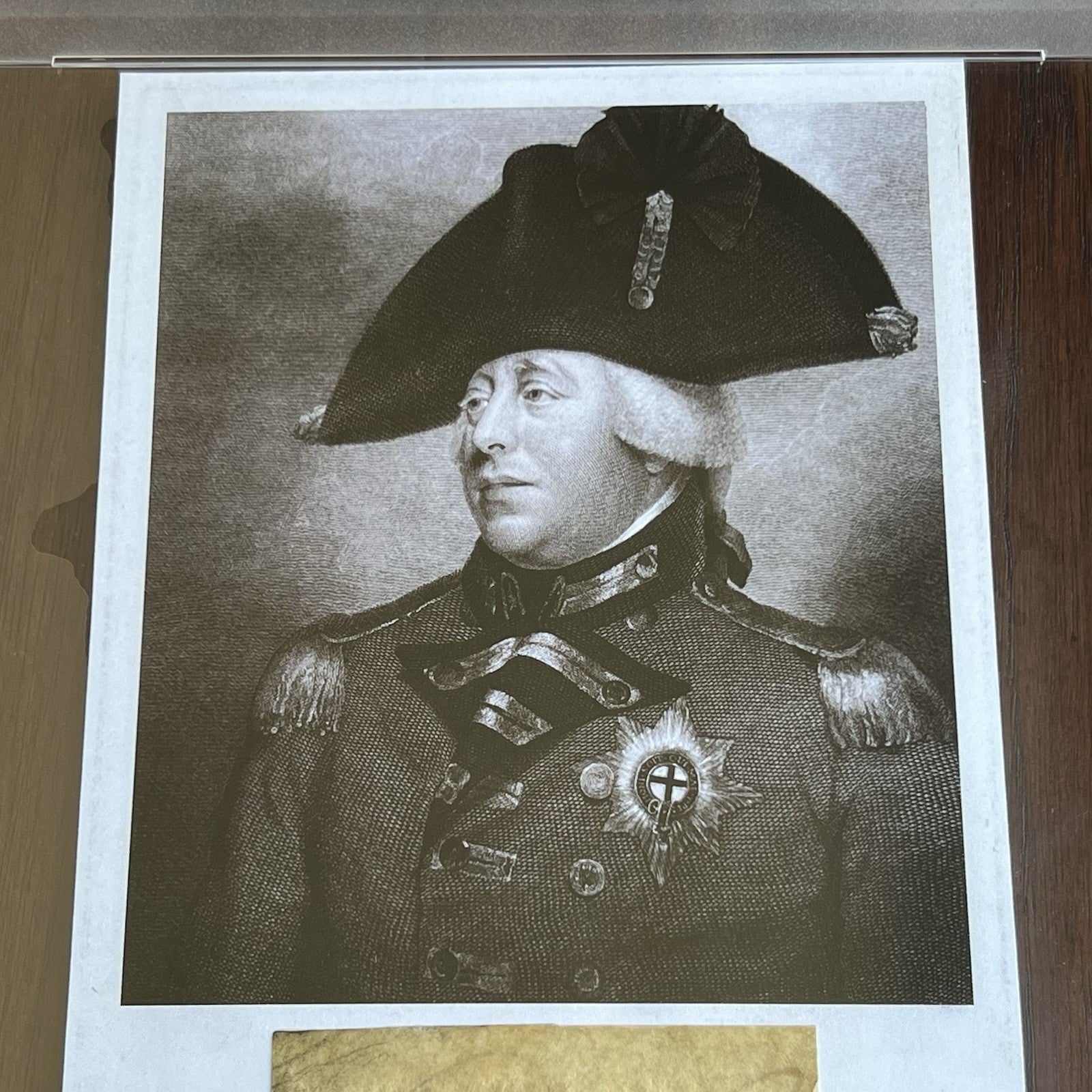 KING GEORGE III * PSA/DNA * Autograph CUT SIGNATURE Engraving Signed * England