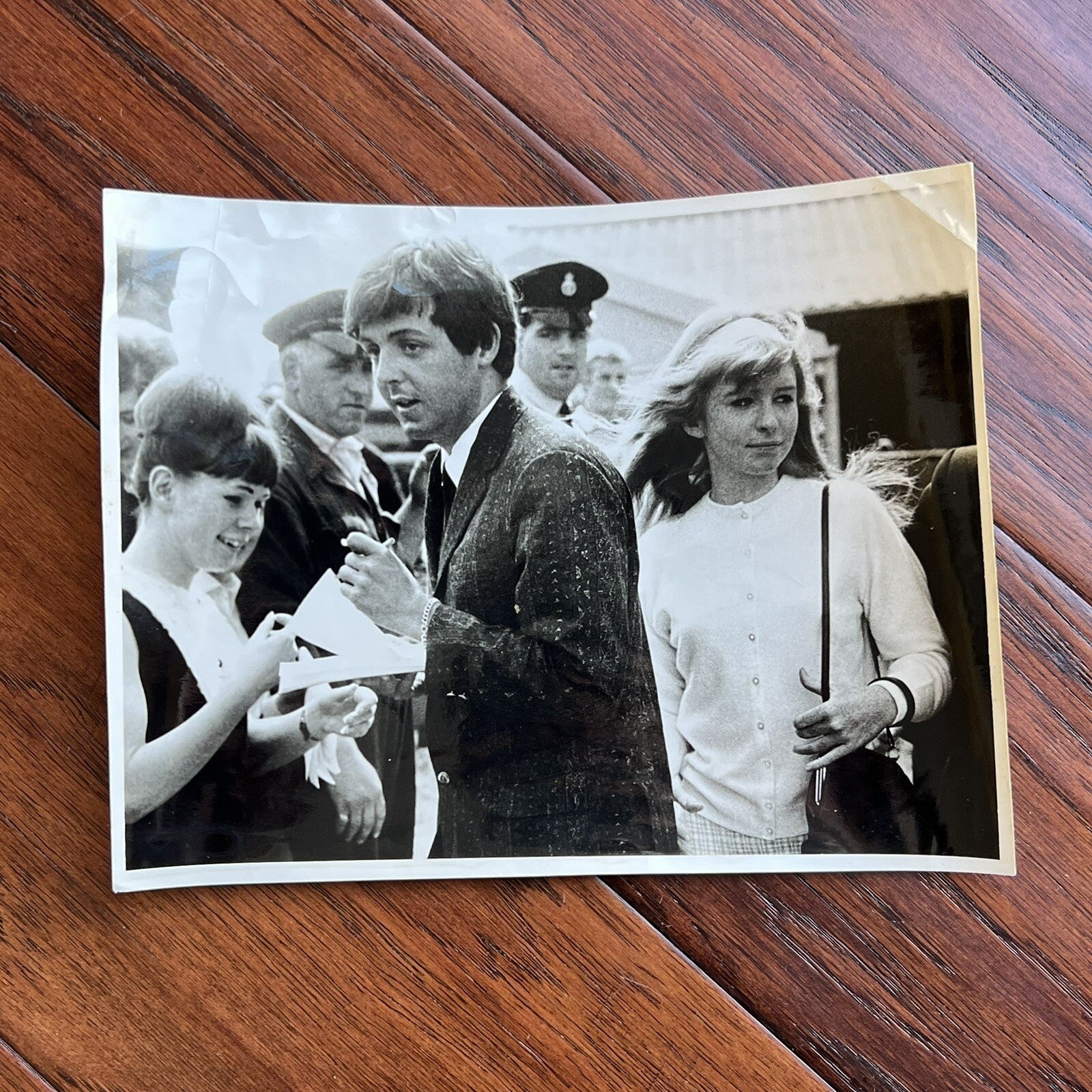 PAUL MCCARTNEY & RINGO STARR * Beckett Bas * PROOF Signed Cut Autograph Beatles