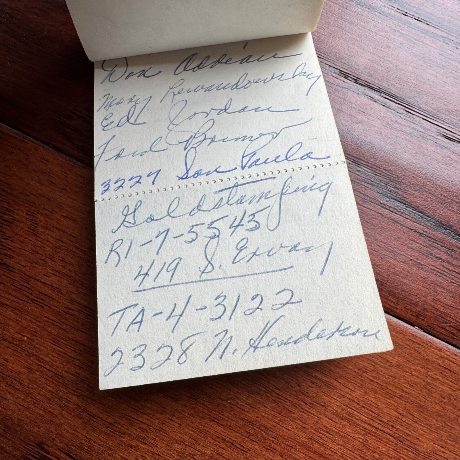 JACK RUBY * BAS * Oswald Shooter Mini HANDWRITTEN NOTEPAD * not Autograph Signed