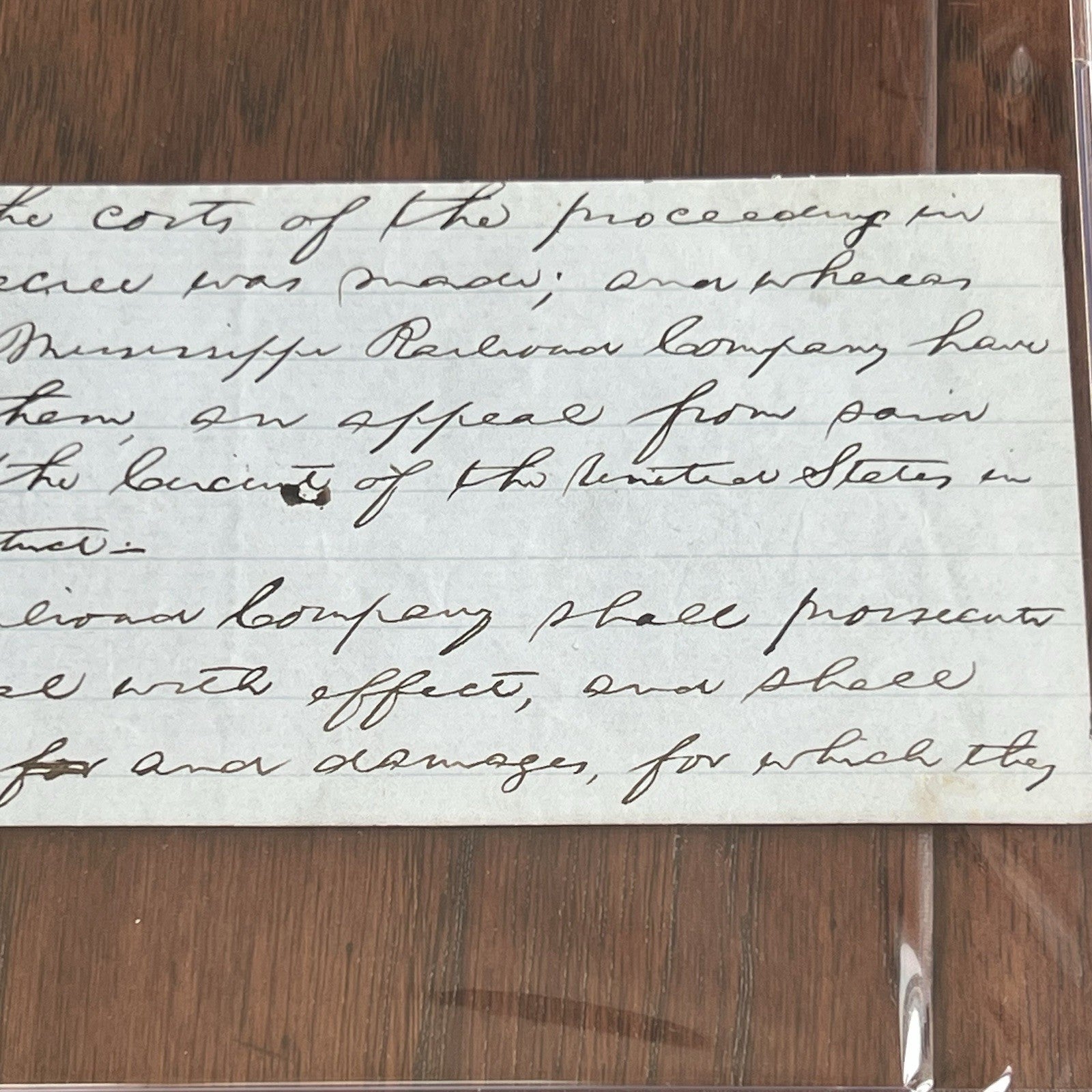 ABRAHAM LINCOLN * PSA * Handwritten LEGAL CASE Cut from an Autograph Doc Signed