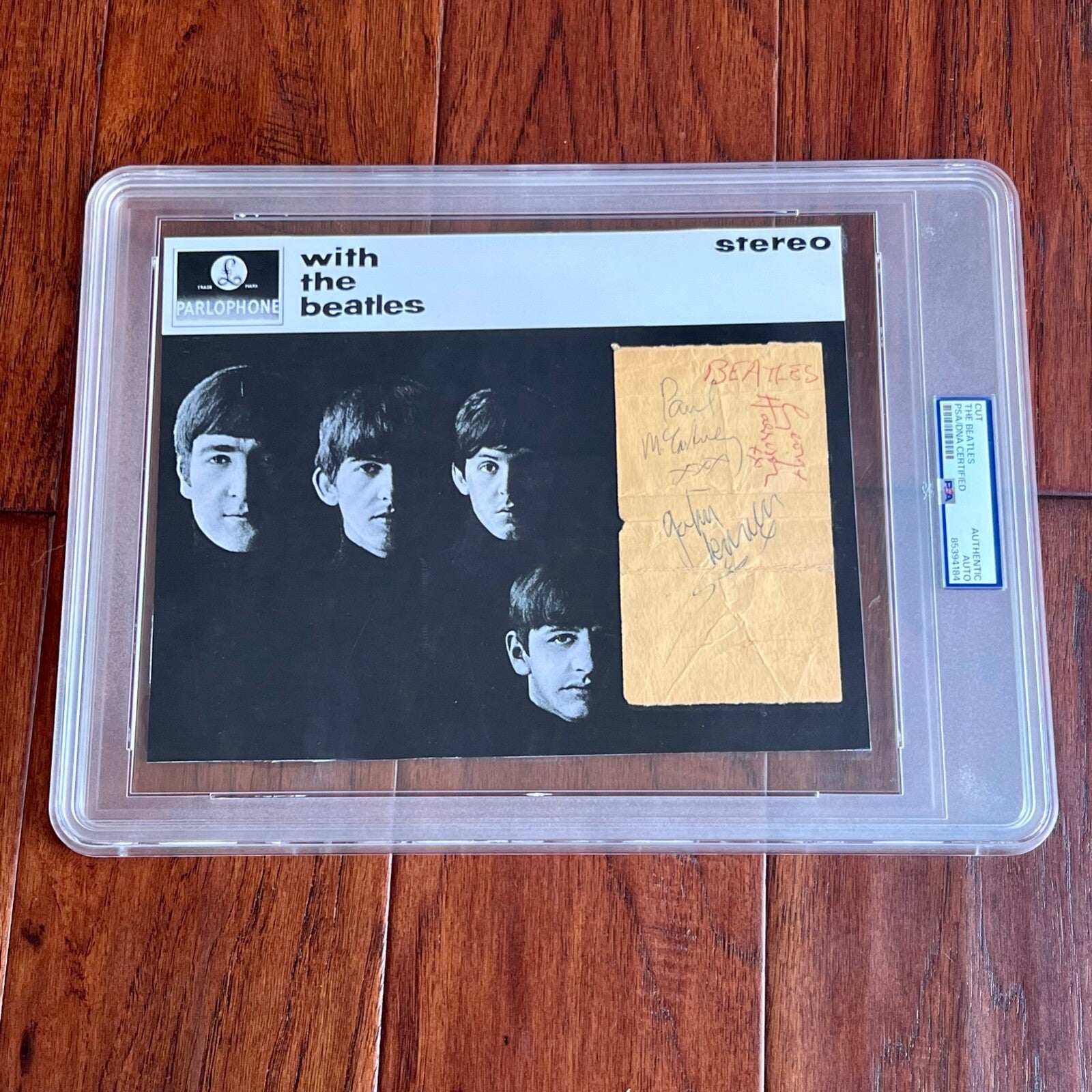 THE BEATLES * PSA * Autograph Page FULL SET Signed * John Lennon Paul McCartney