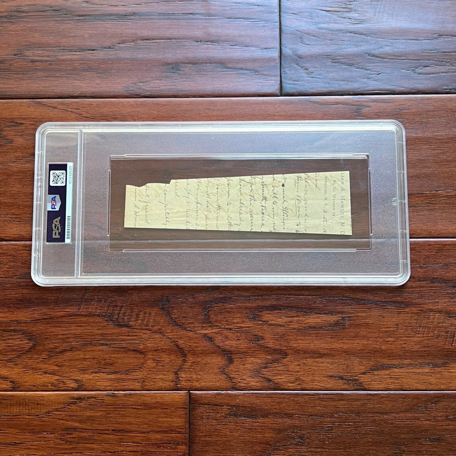 WALT WHITMAN * PSA/DNA * Autograph CUT Signed "WW" * "Leaves of Grass" POET