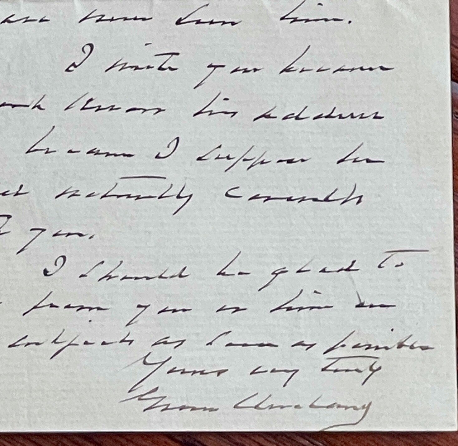 GROVER CLEVELAND * PSA * as PRESIDENT Autograph EXECUTIVE MANSION Letter Signed