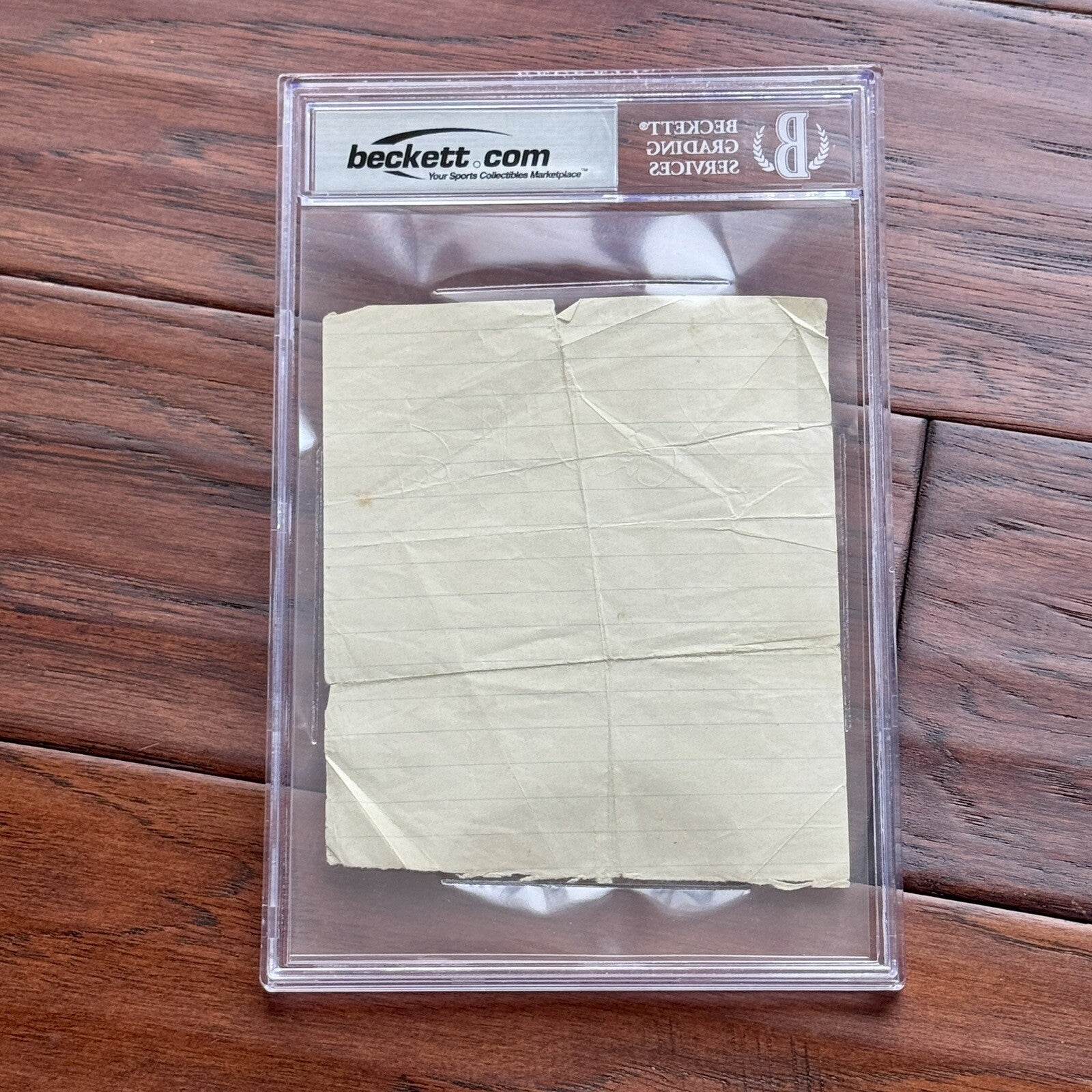 PAUL MCCARTNEY & RINGO STARR * Beckett Bas * PROOF Signed Cut Autograph Beatles