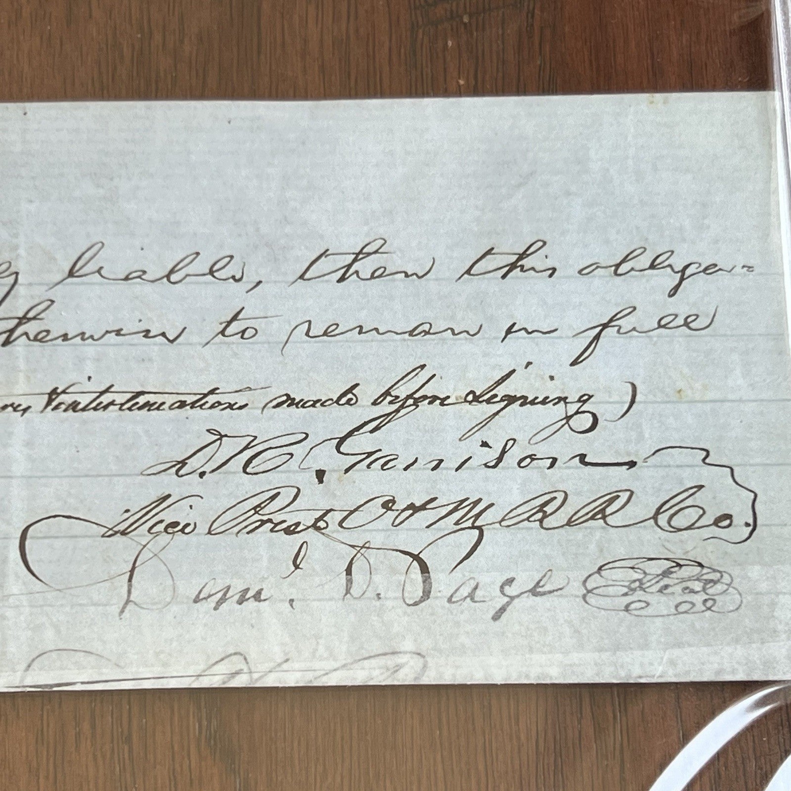ABRAHAM LINCOLN * PSA * Handwritten LEGAL CASE Cut from an Autograph Doc Signed