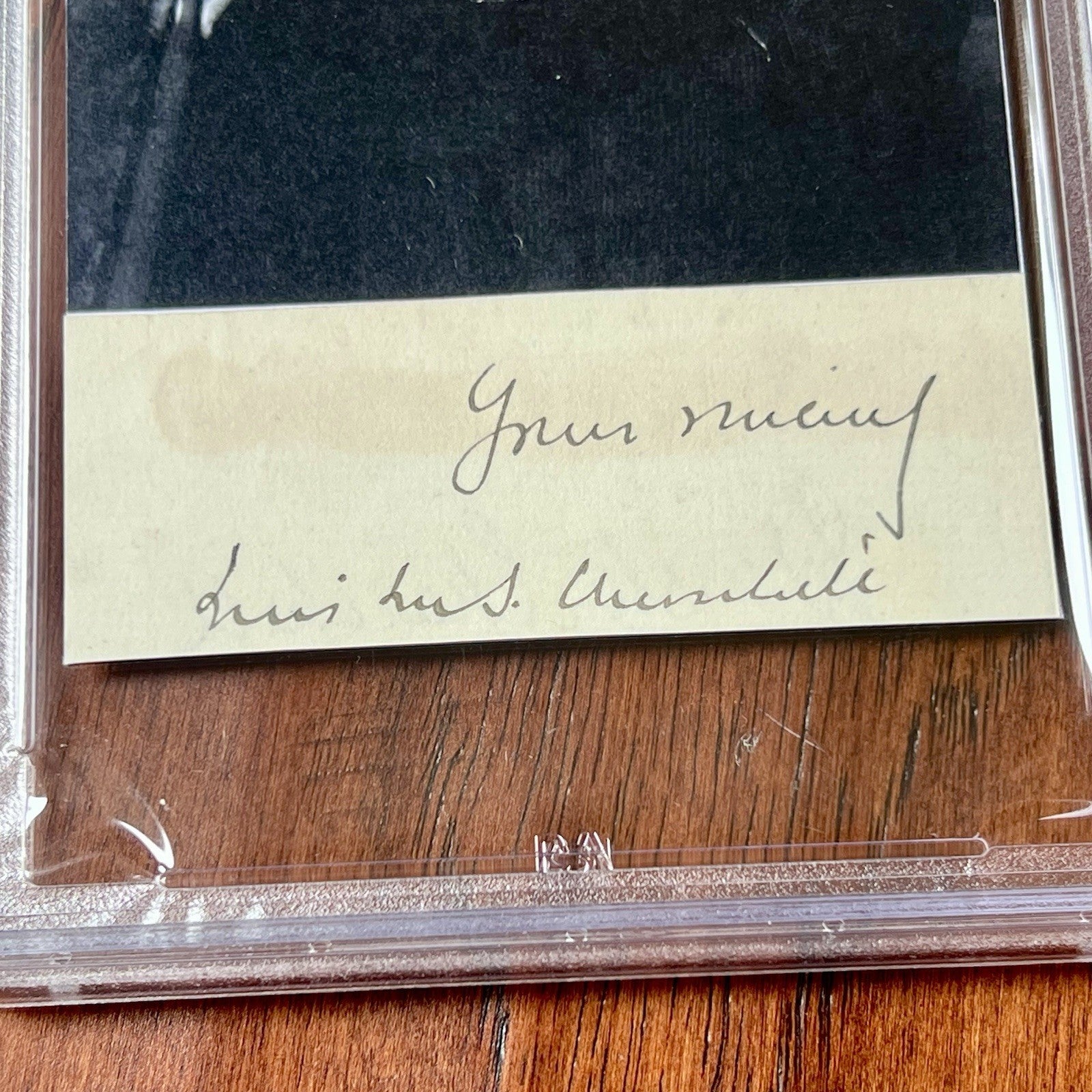WINSTON S. CHURCHILL * PSA * Autograph Cut Signature CUSTOM CARD Signed