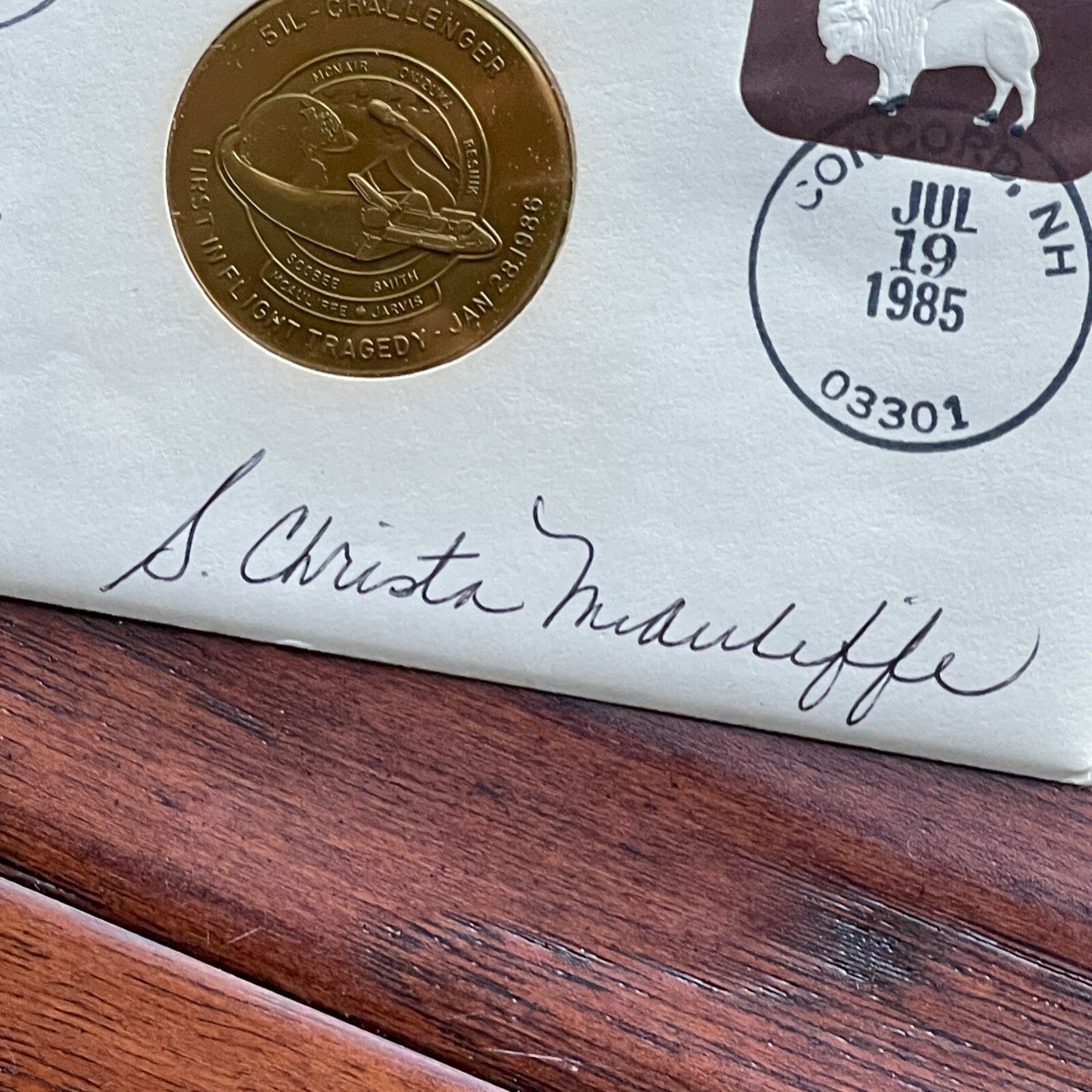 CHRISTA McAULIFFE * PSA Autograph LAUNCH DATE Signed Challenger Disaster STS 51L