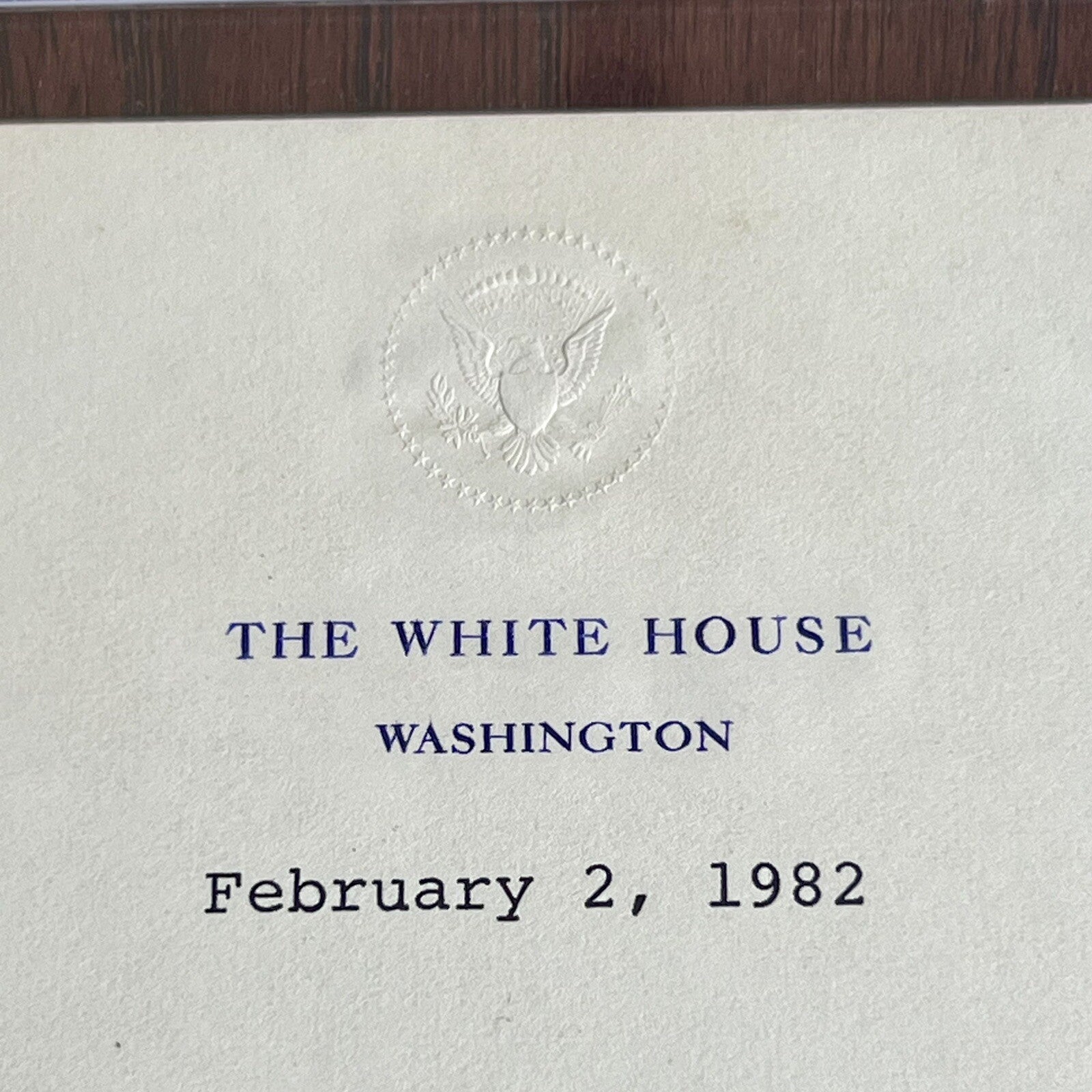 RONALD REAGAN * PSA * Autograph White House Letter Signed Dutch As President