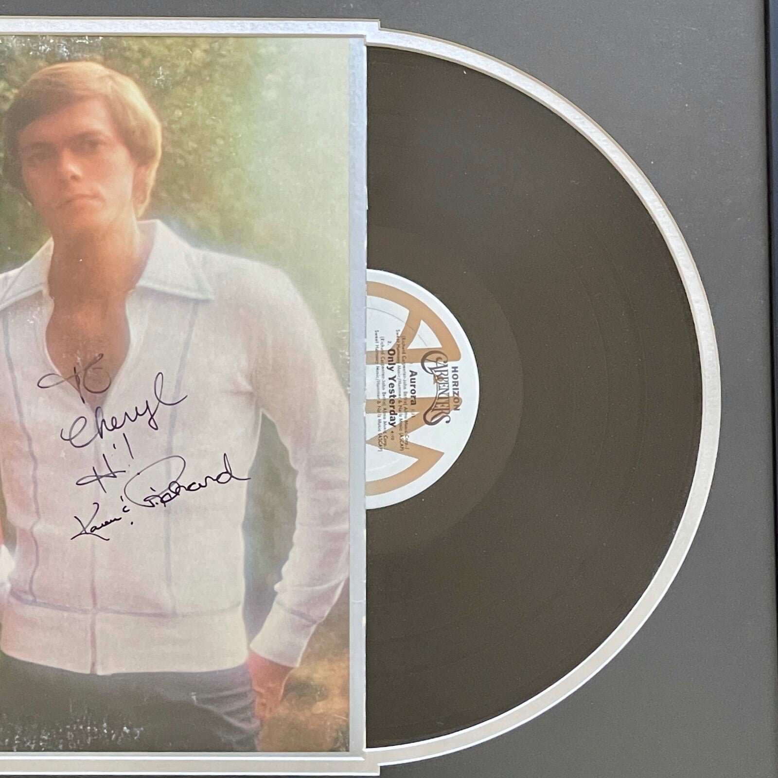 CARPENTERS * PSA/DNA * KAREN & RICHARD AUTOGRAPH "HORIZON" ALBUM SIGNED LP
