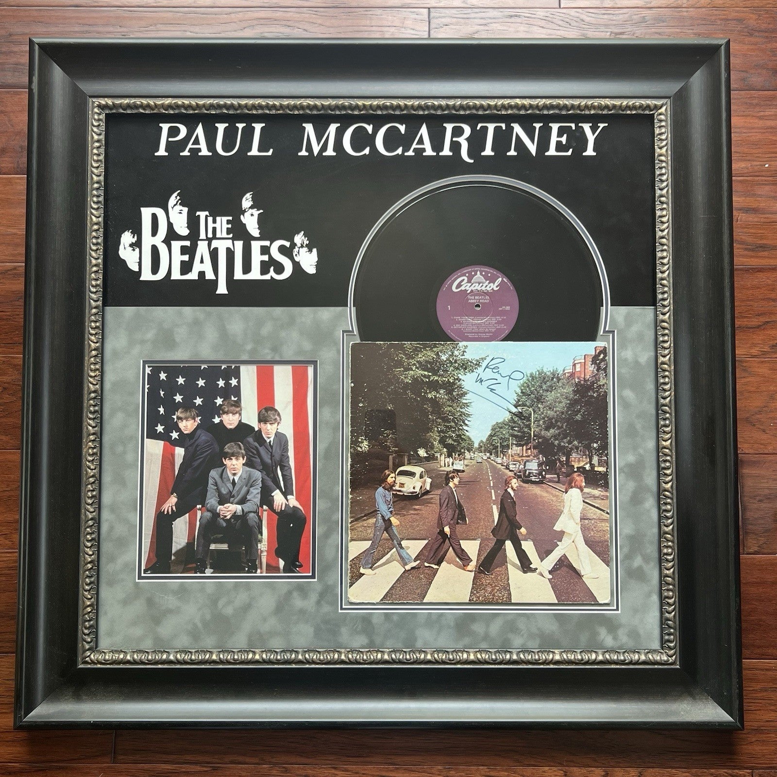 PAUL MCCARTNEY * PSA * ABBEY ROAD Beatles Album * Autograph LP SIGNED Display
