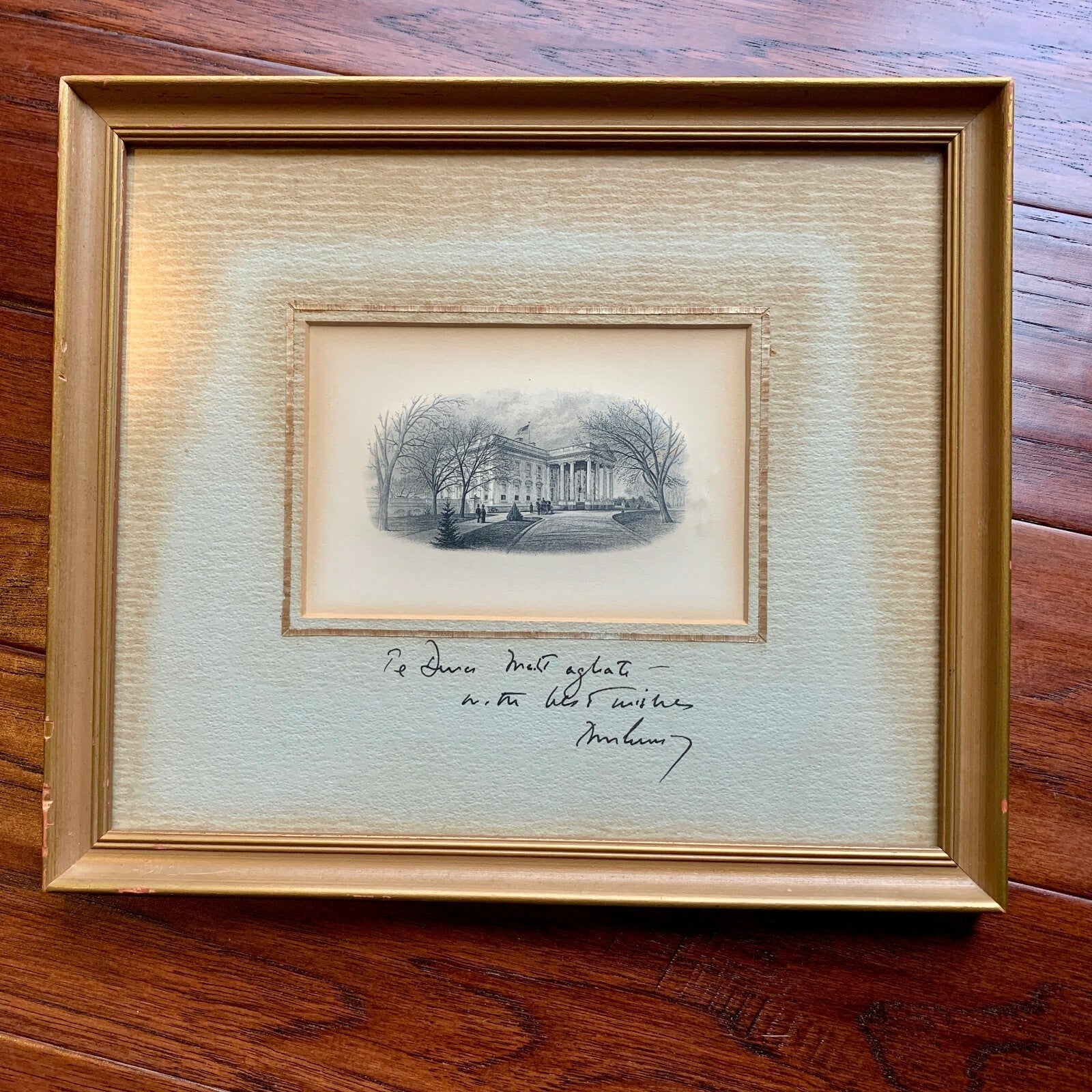 JOHN F. KENNEDY * JSA * as PRESIDENT autograph WHITE HOUSE Engraving signed