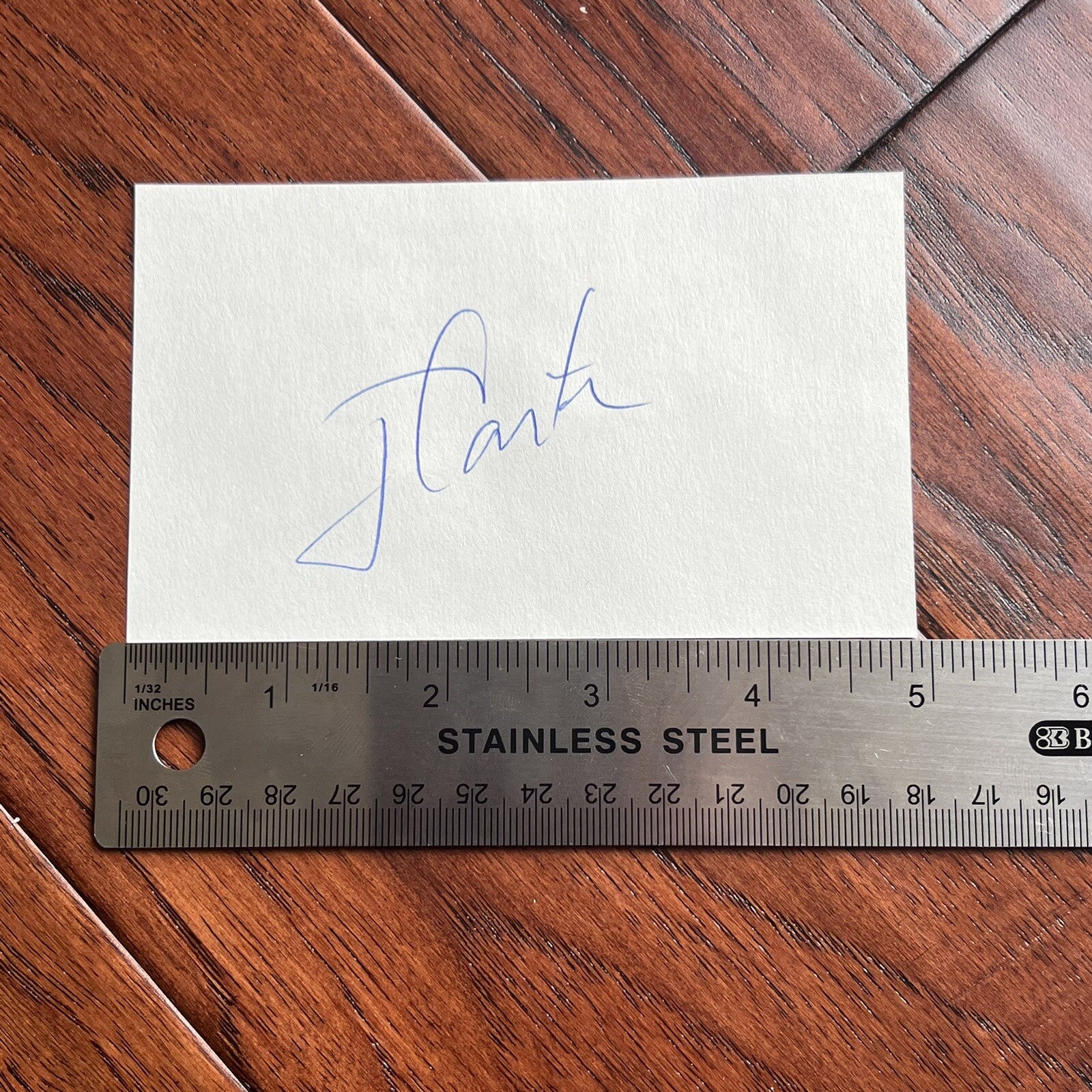 JIMMY CARTER * Beckett Signature Review * Autograph Signed 3x5 Cut Index BAS