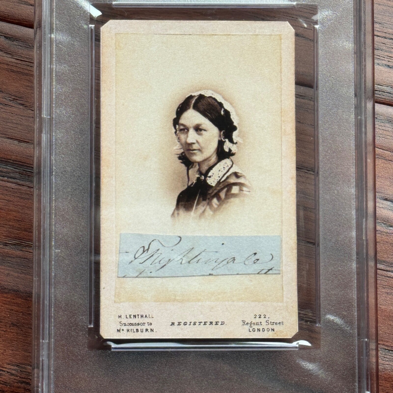 FLORENCE NIGHTINGALE * PSA *  Autograph CDV Cut Signature SIGNED * Nursing