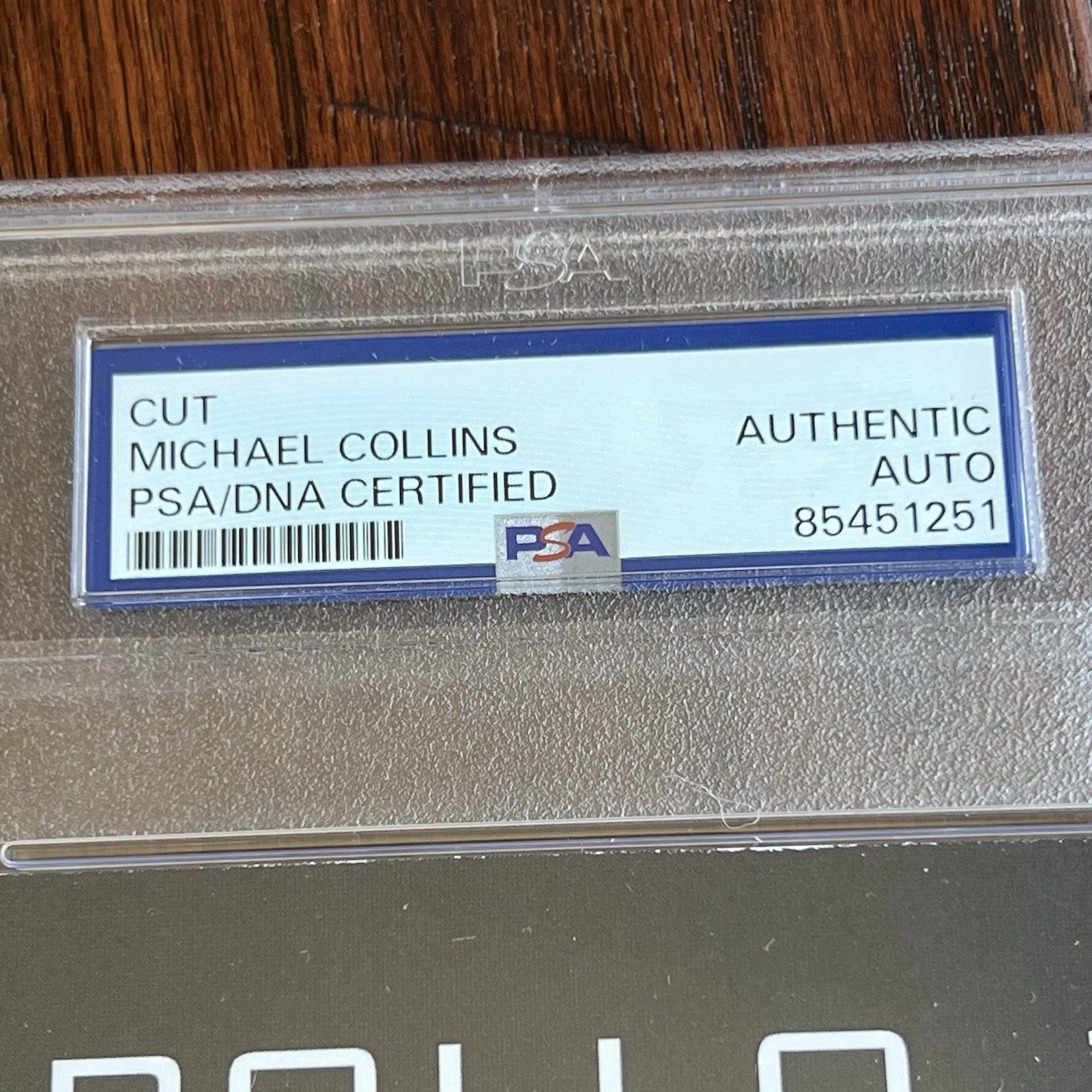 MICHAEL COLLINS * PSA * Signed CUSTOM CARD Unused NGC Label AUTOGRAPH Apollo 11