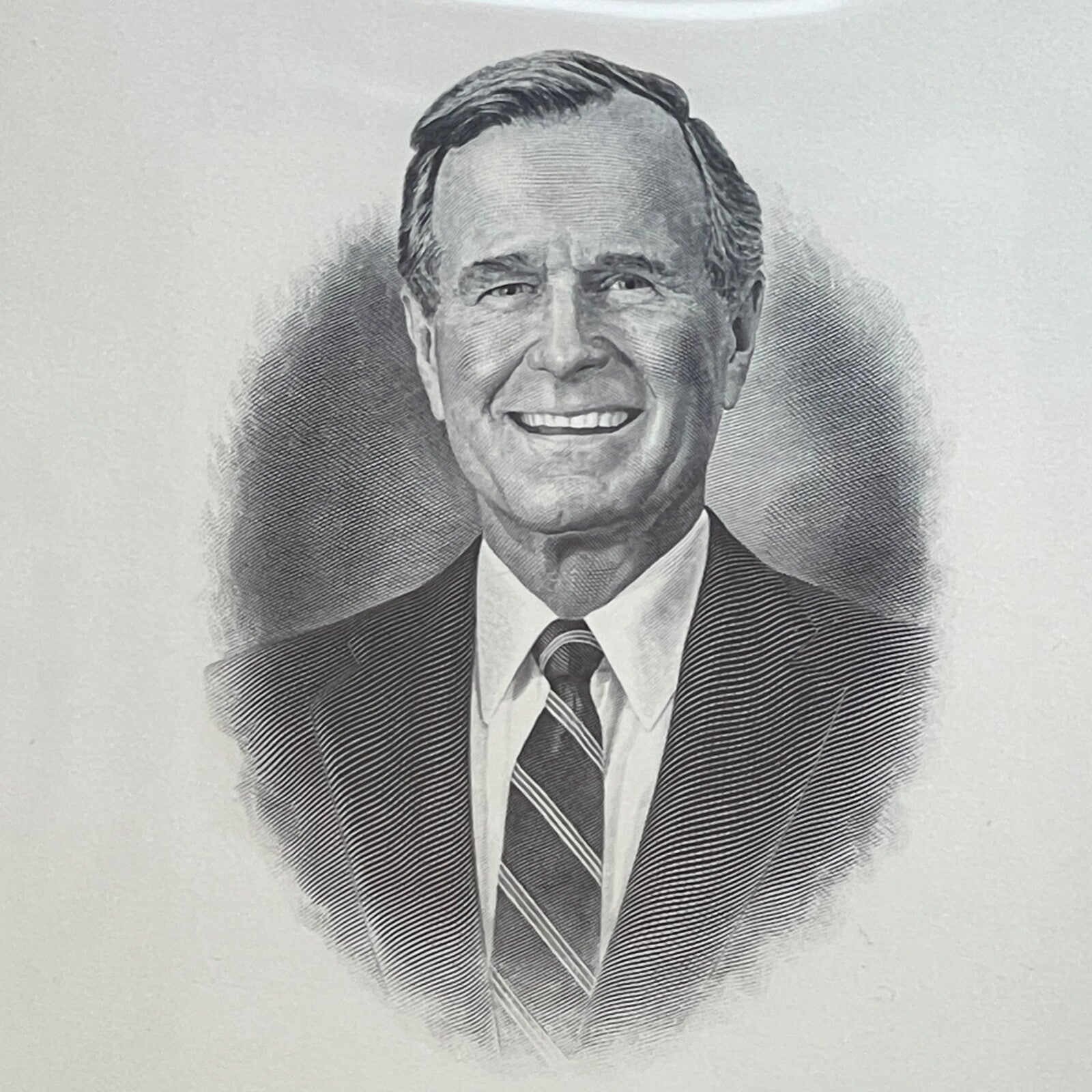 George HW Bush * BAS * Autograph Presidential Portrait BEP Engraving Signed
