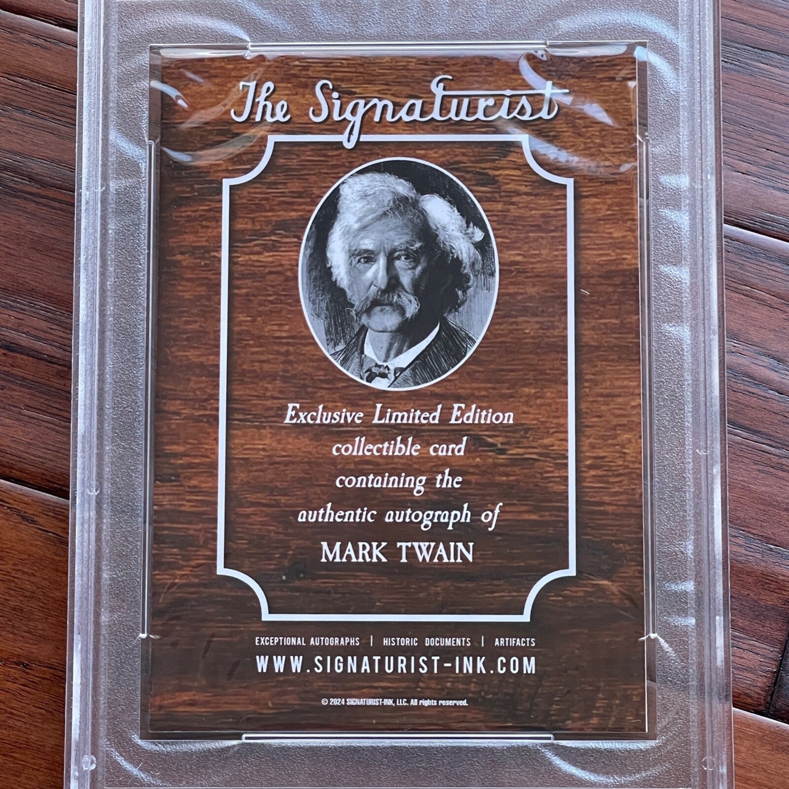 SAMUEL L. CLEMENS * PSA/DNA *  Autograph MARK TWAIN Custom Card SIGNED