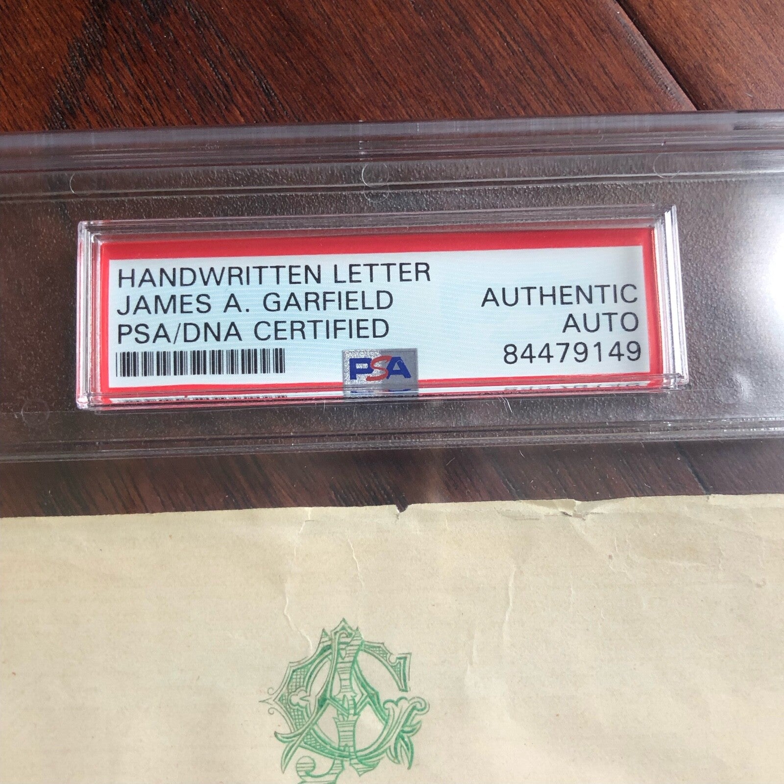 JAMES A. GARFIELD * PSA * Handwritten AUTOGRAPH Letter SIGNED