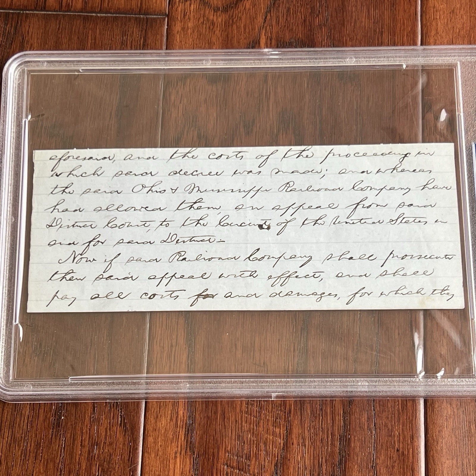 ABRAHAM LINCOLN * PSA * Handwritten LEGAL CASE Cut from an Autograph Doc Signed