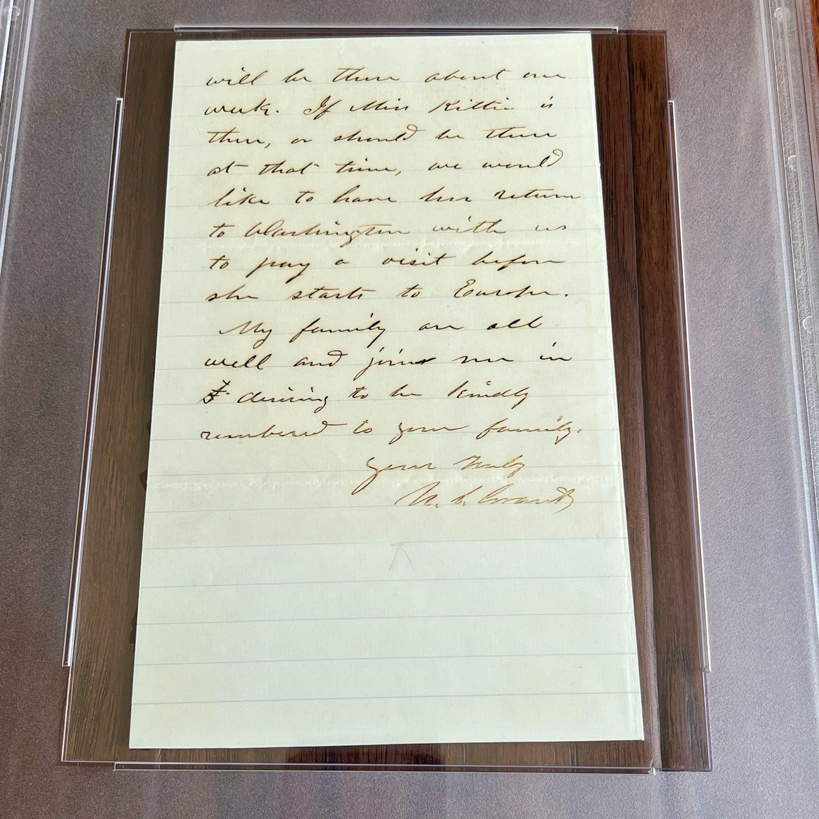 ULYSSES S. GRANT * PSA * 2x Signed Head-Quarters U.S. Armies Autograph Letter