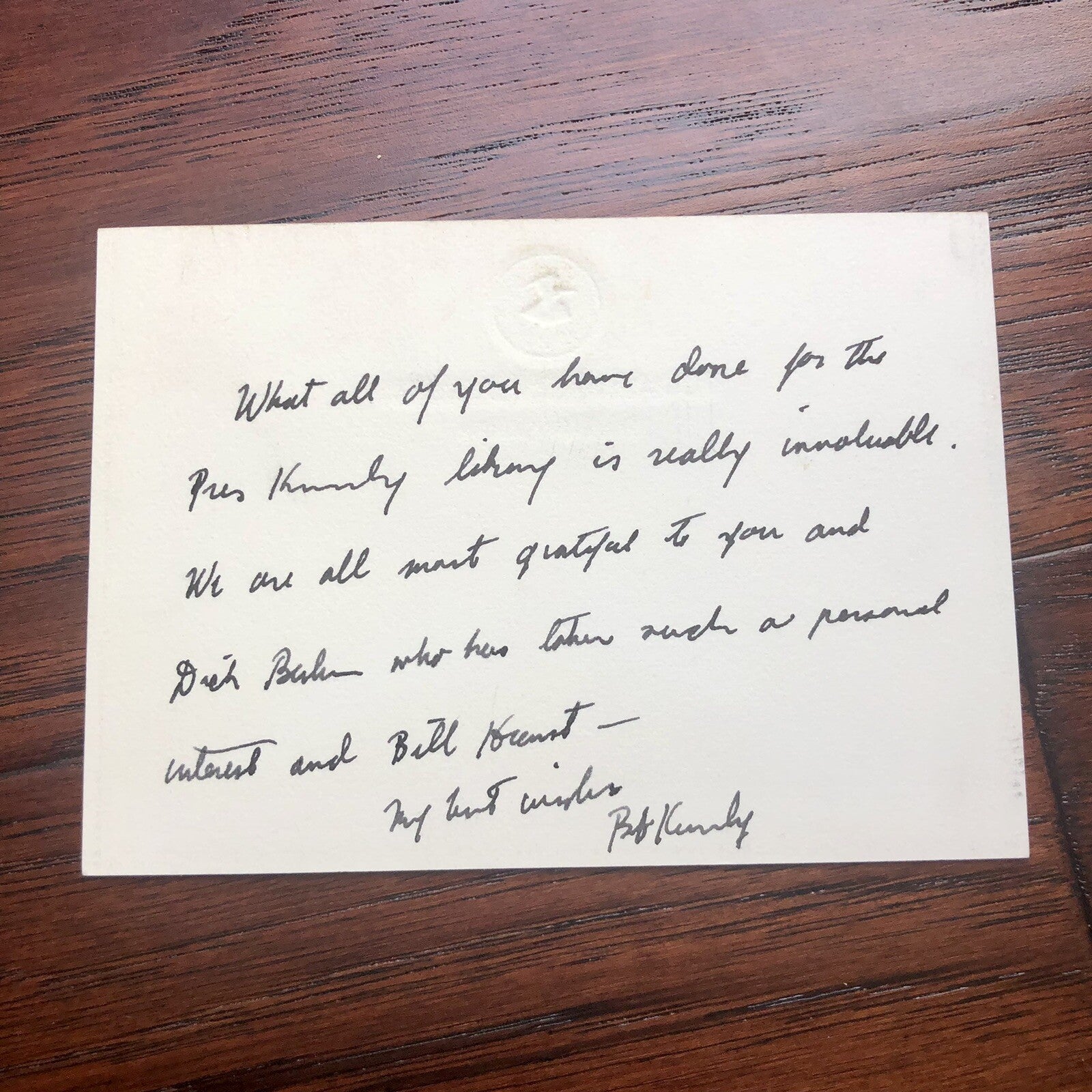 ROBERT F. KENNEDY * JSA * Handwritten Letter Signed As Attorney General Re: JFK