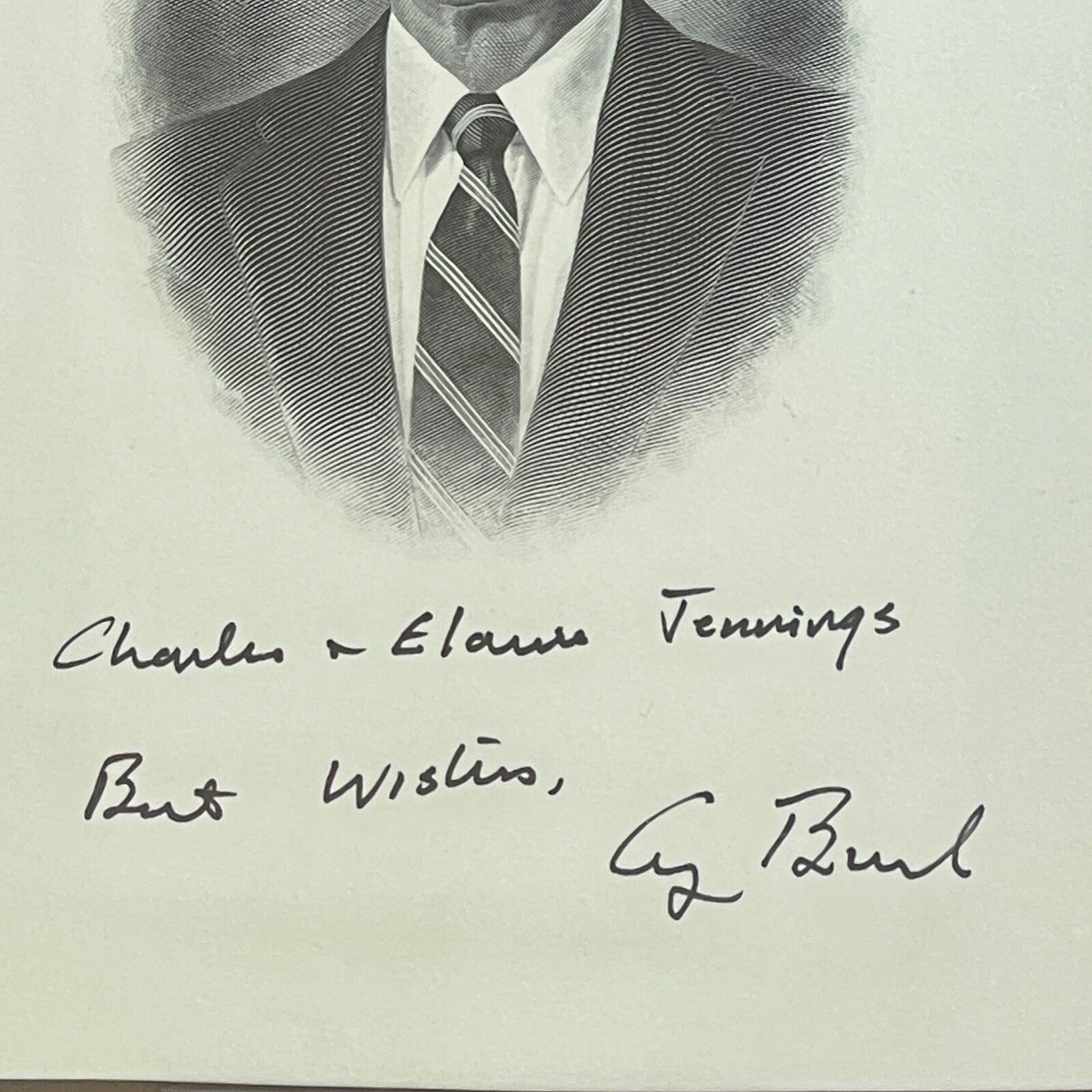 George HW Bush * BAS * Autograph Presidential Portrait BEP Engraving Signed