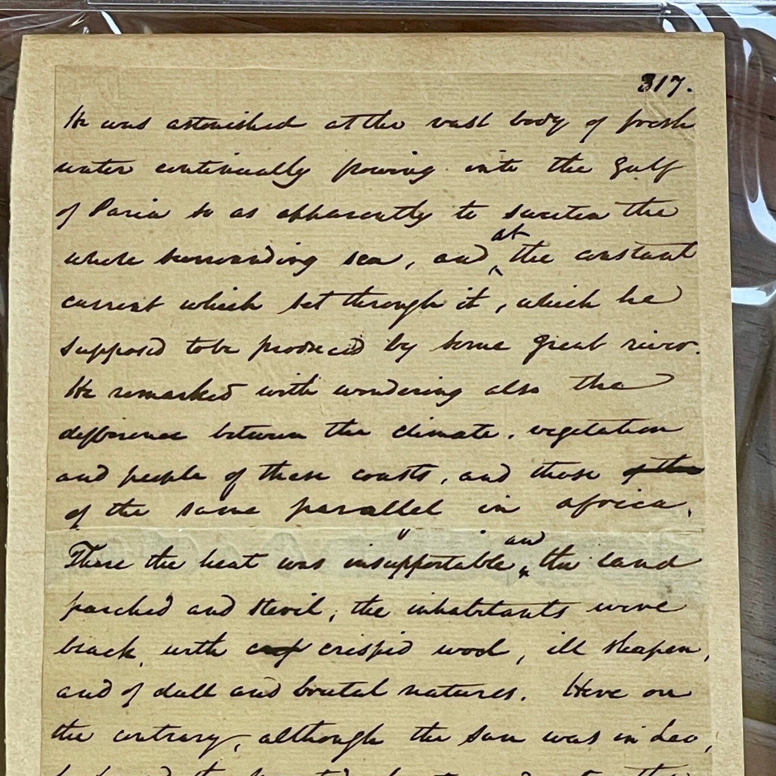 WASHINGTON IRVING * Manuscript Autograph Draft For COLUMBUS Bio Book Not Signed