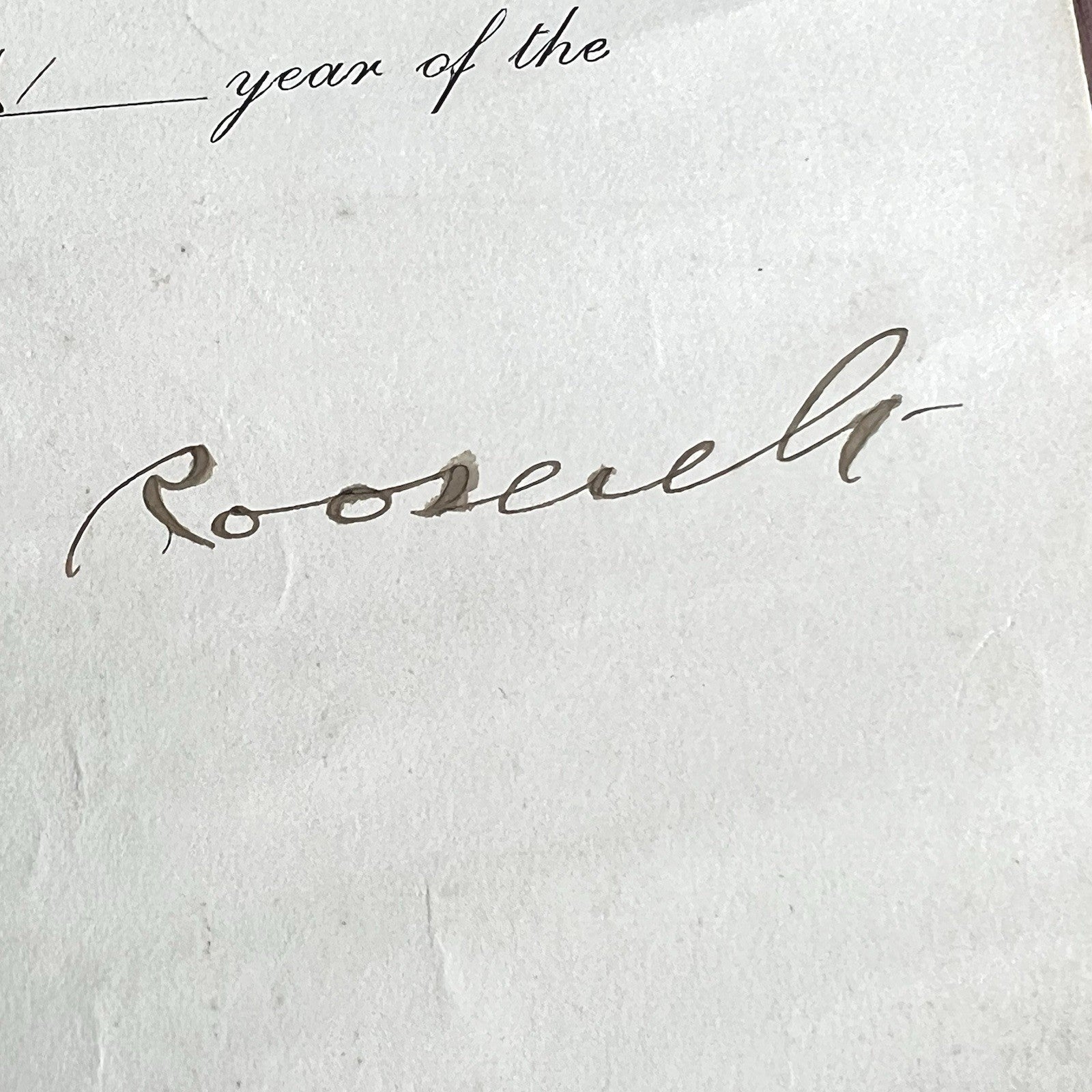 THEODORE ROOSEVELT * PSA* Autograph Document Signed Naval Appointment Teddy