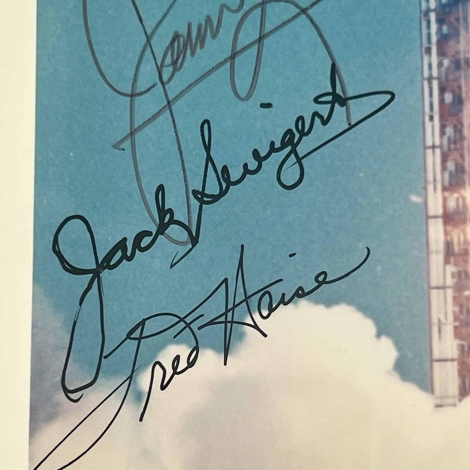 APOLLO 13 * PSA * Crew AUTOGRAPH Launch Photo SIGNED * LOVELL HAISE JACK SWIGERT