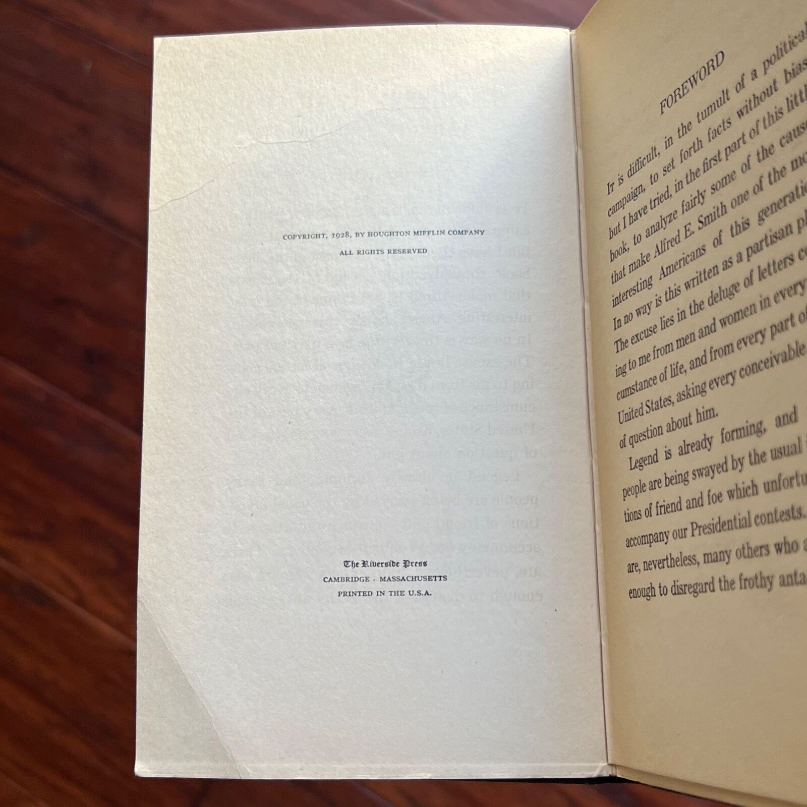 FRANKLIN D. ROOSEVELT * PSA * Autograph "Happy Warrior" Convention Speech Signed