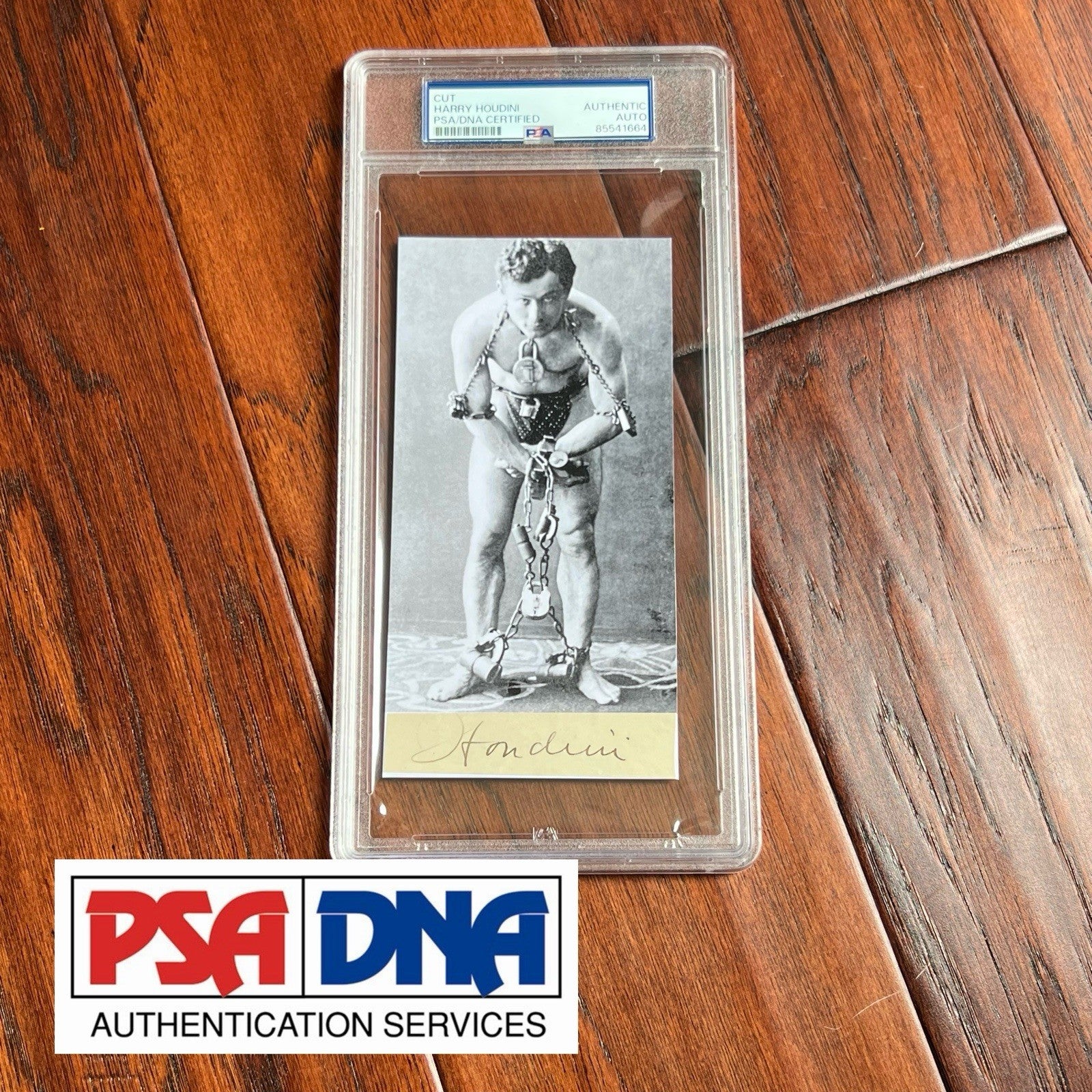 HARRY HOUDINI * PSA/DNA * Autograph Cut Signature CUSTOM CARD Signed