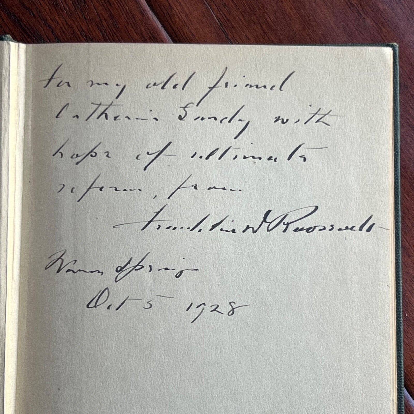 FRANKLIN D. ROOSEVELT * PSA * Autograph "Happy Warrior" Convention Speech Signed