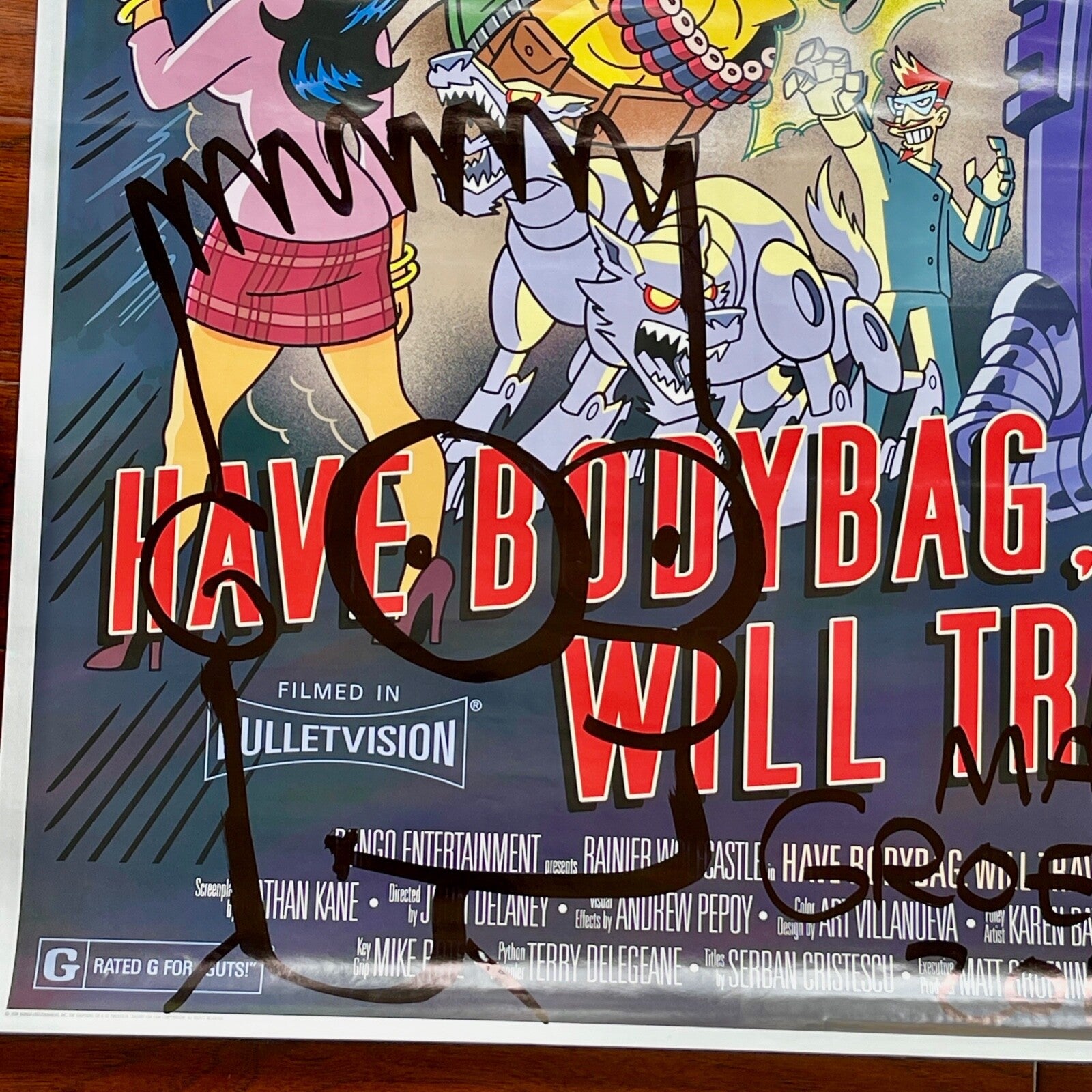 MATT GROENING * PSA Mint 9 * XL "Bart Simpson" Autograph Sketch Signed * Drawing