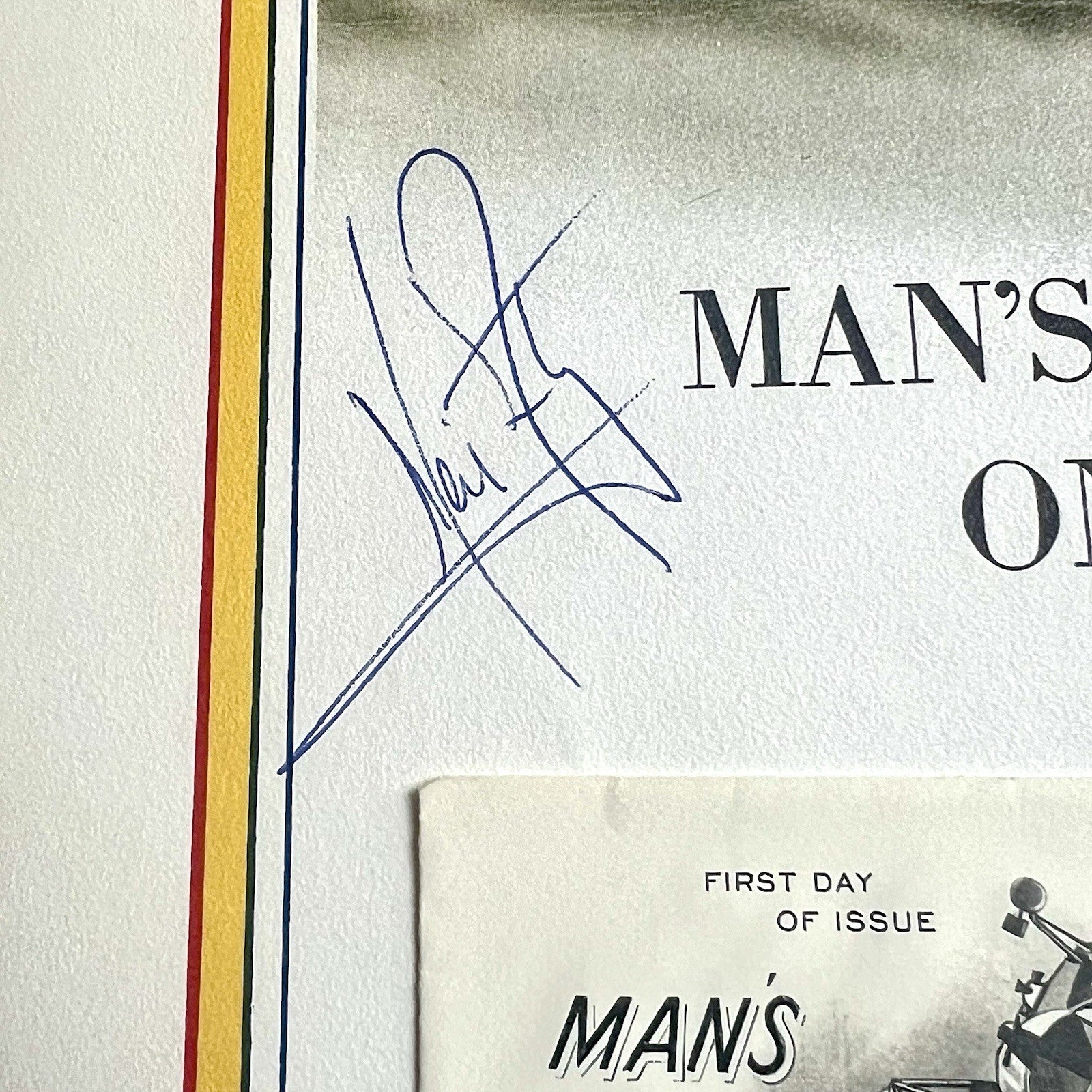 APOLLO 11 * Neil Armstrong Crew Signed ONE SMALL STEP Autograph Presentation FDC