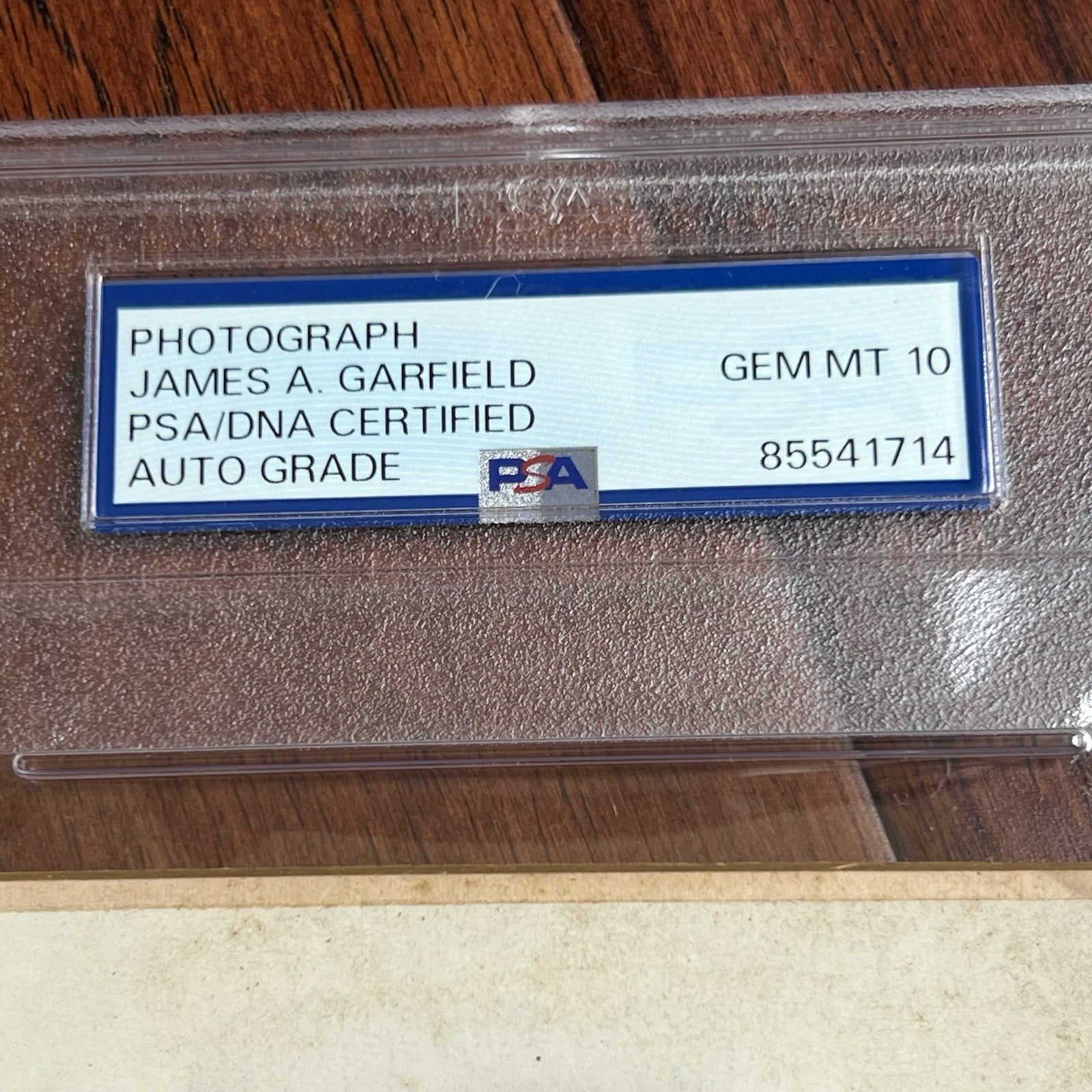 JAMES A. GARFIELD * PSA Gem 10 Graded * Signed Cabinet Card Photograph Autograph