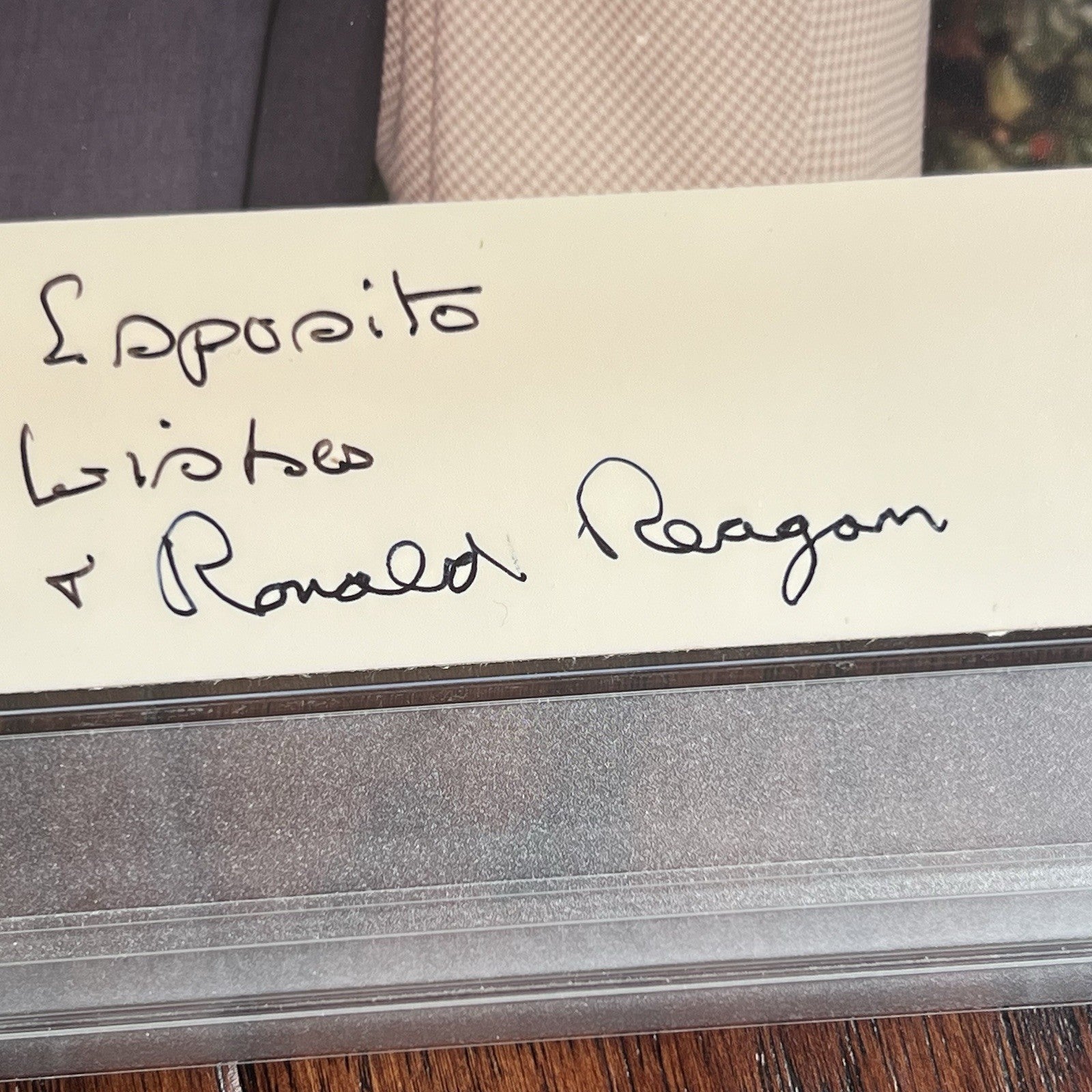 NANCY & RONALD REAGAN * PSA/DNA * Autograph Photo Portrait Signed * 1992