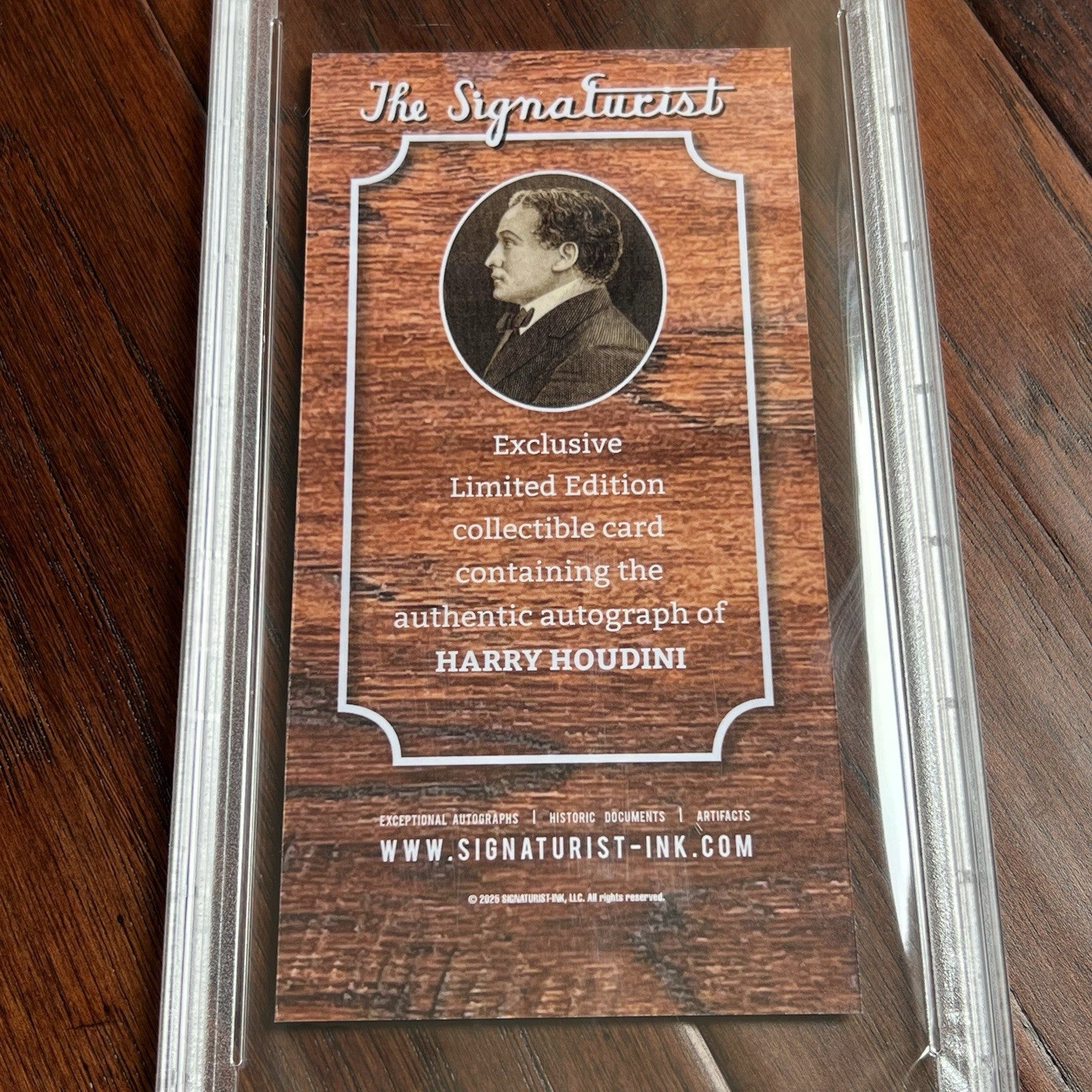 HARRY HOUDINI * PSA/DNA * Autograph Cut Signature CUSTOM CARD Signed