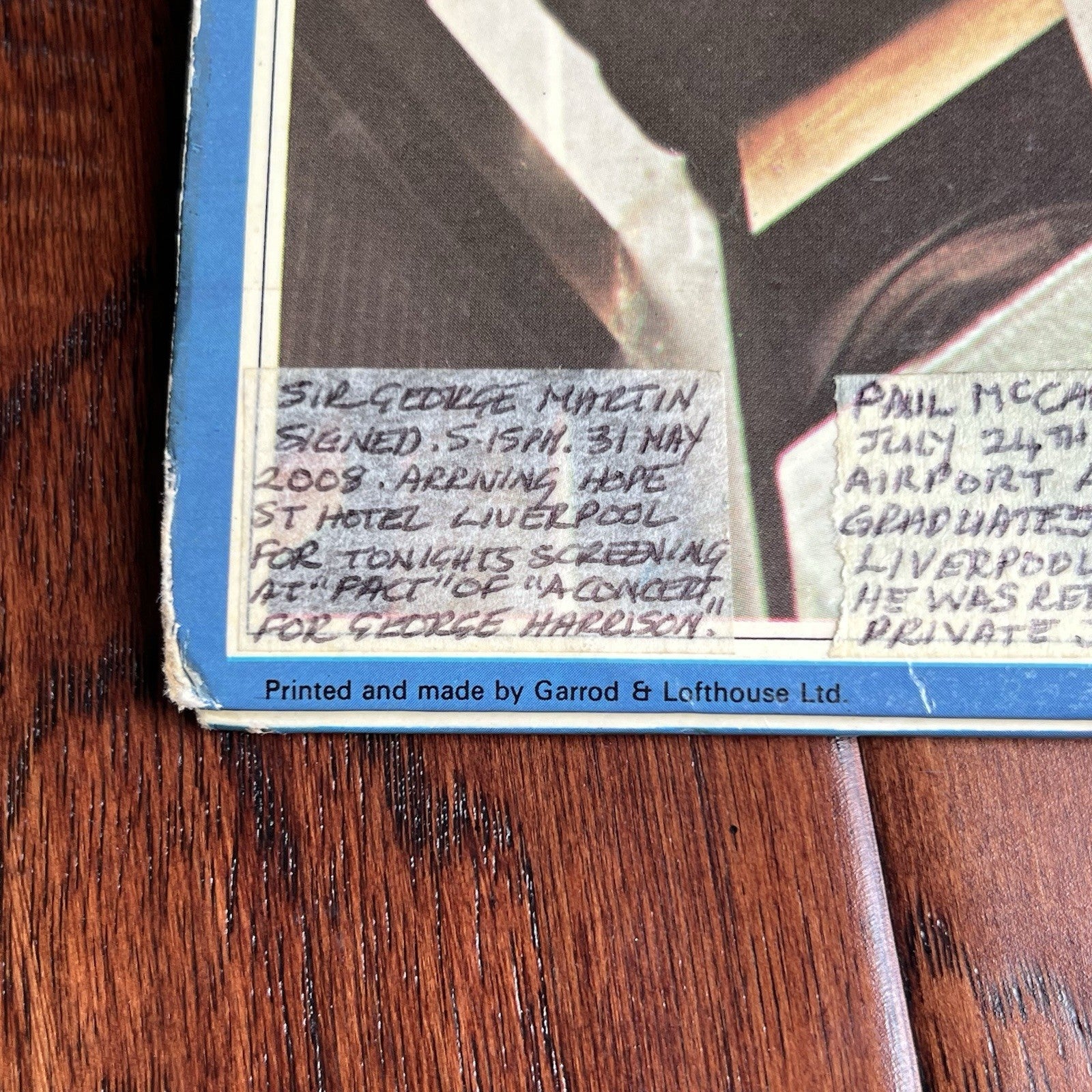 PAUL McCARTNEY & GEORGE MARTIN * PSA *  Autograph BEATLES 1967-1970 Album Signed