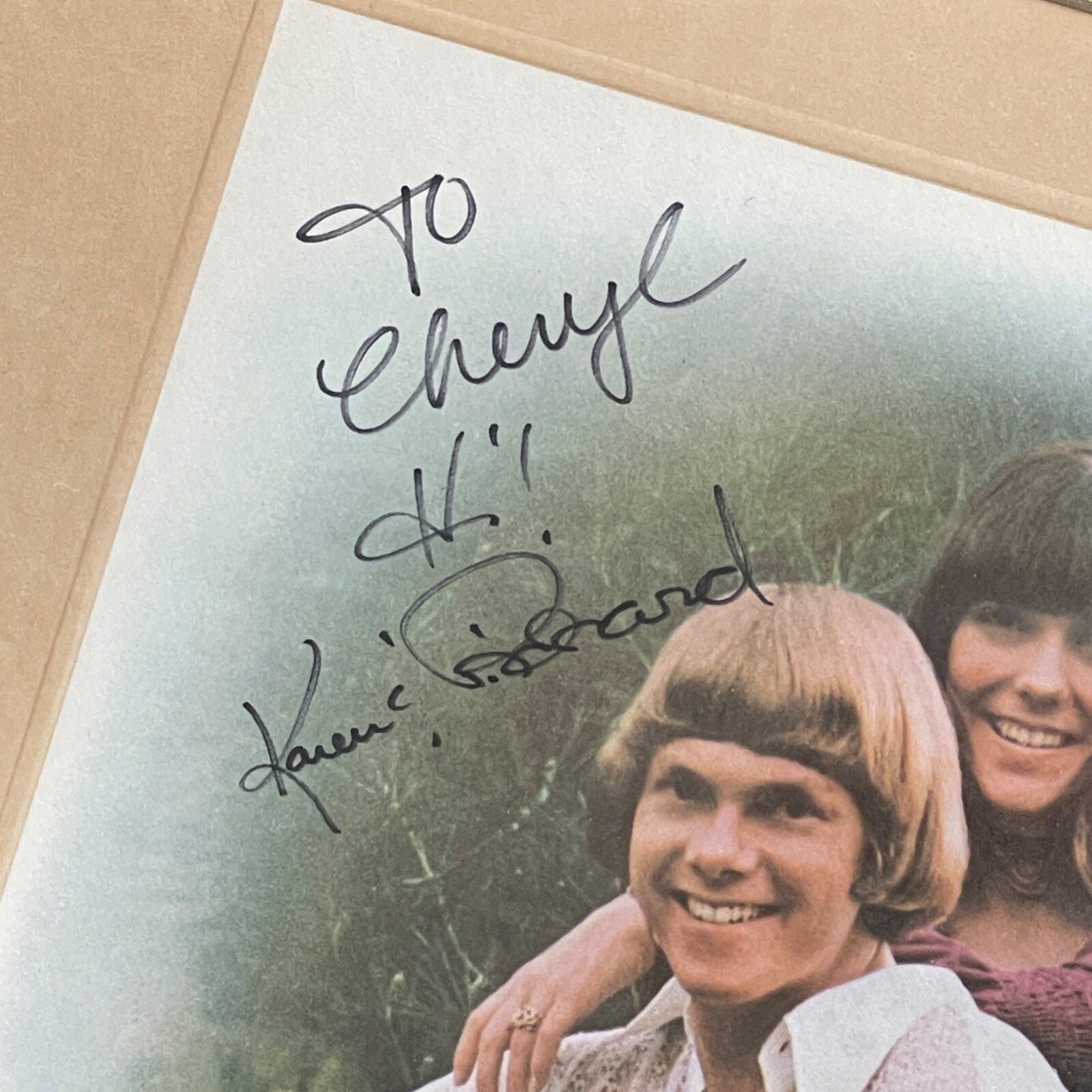 CARPENTERS * PSA/DNA * KAREN & RICHARD AUTOGRAPH "CARPENTERS" ALBUM SIGNED LP