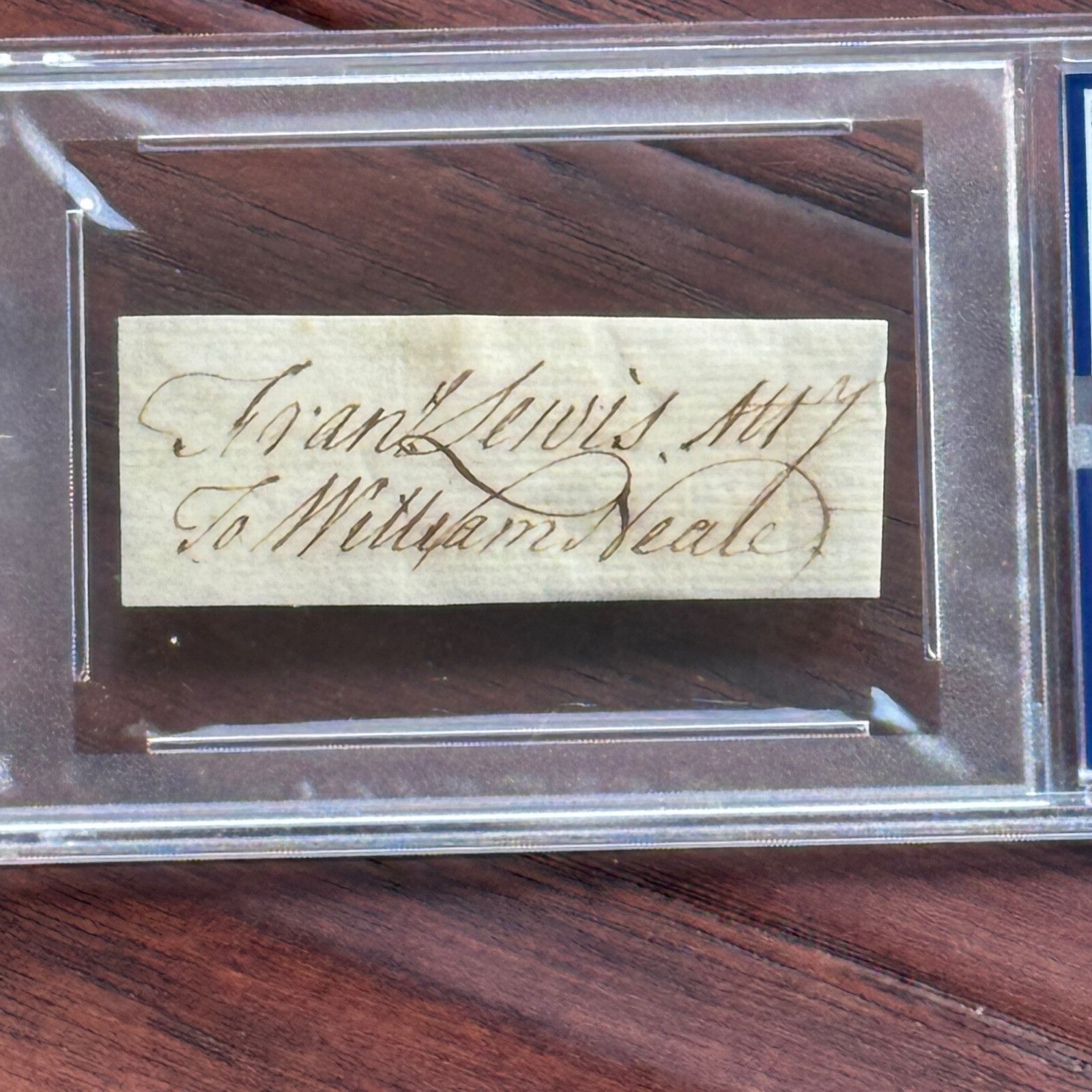 FRANCIS LEWIS * PSA * Autograph Cut Signed * DECLARATION Independence Signer